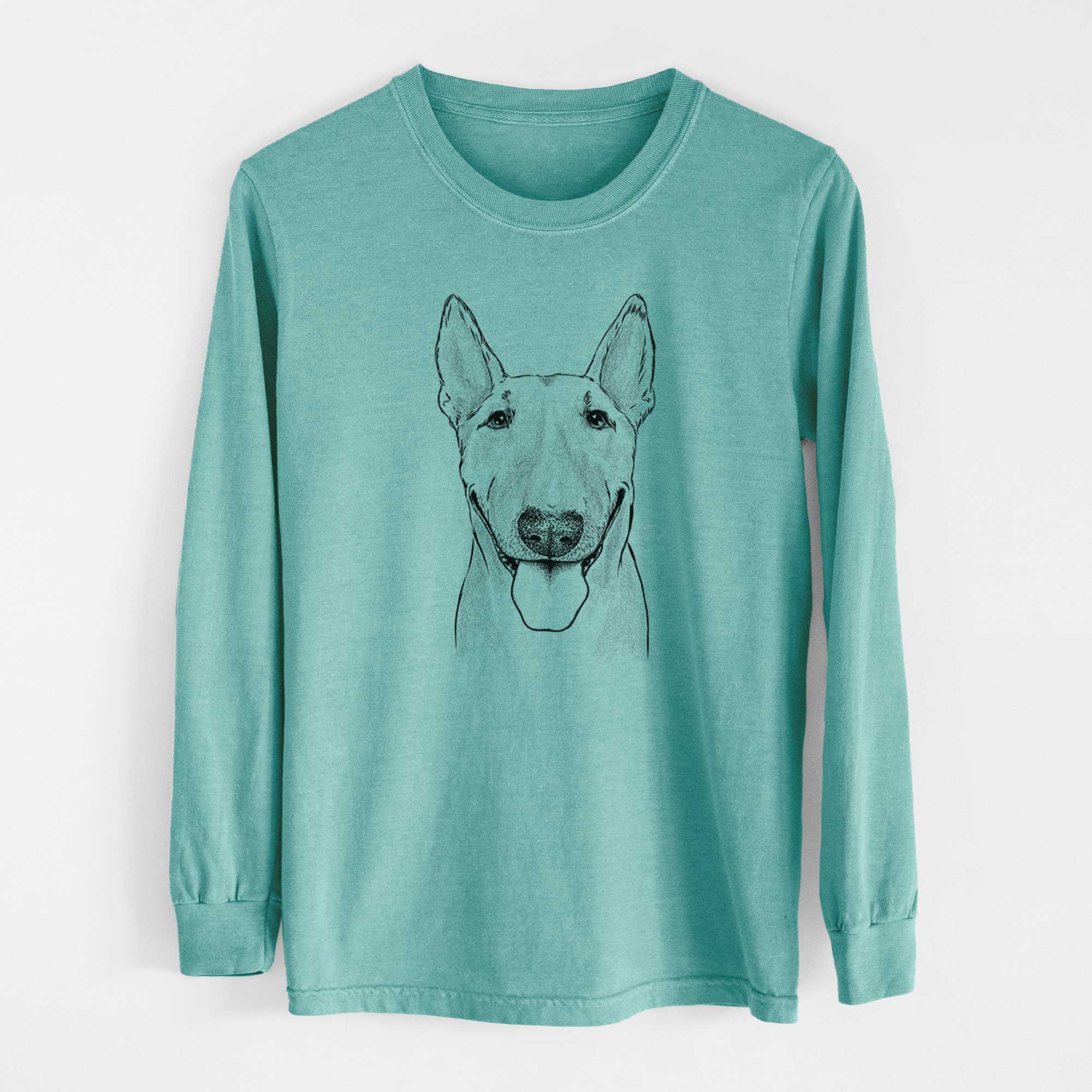 Bare Chloe the Bull Terrier - Heavyweight 100% Cotton Long Sleeve