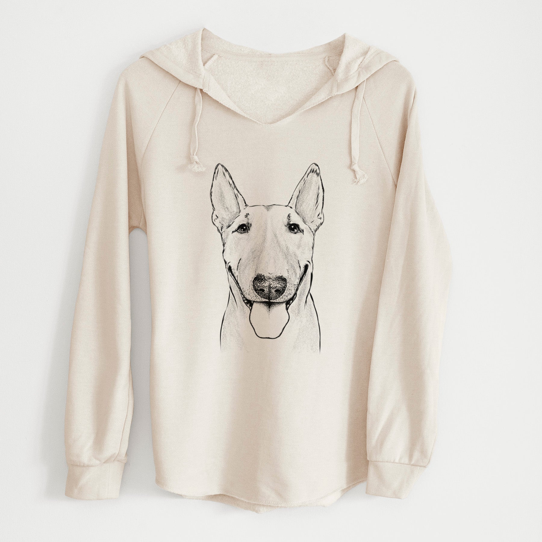 Bare Chloe the Bull Terrier - Cali Wave Hooded Sweatshirt