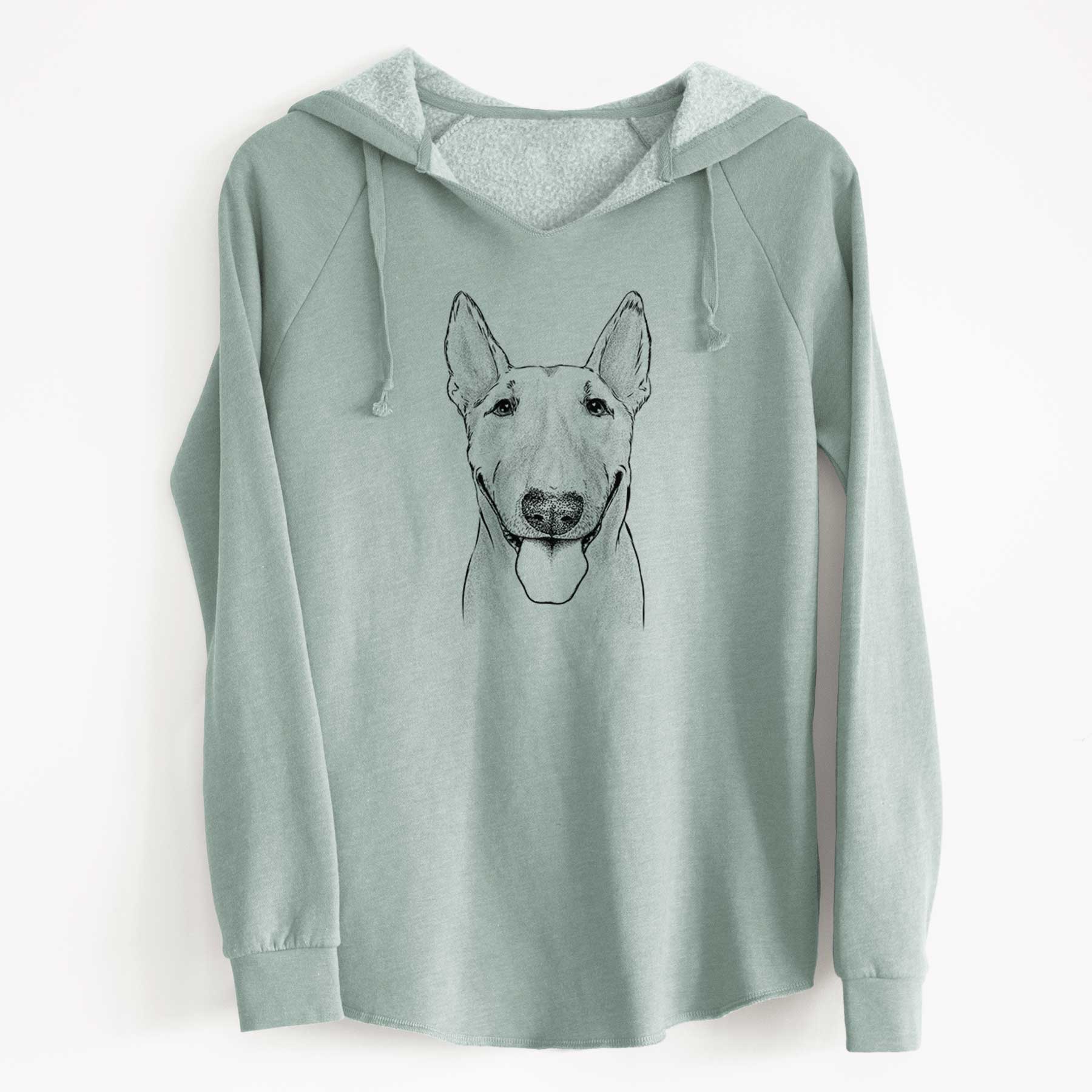 Bare Chloe the Bull Terrier - Cali Wave Hooded Sweatshirt