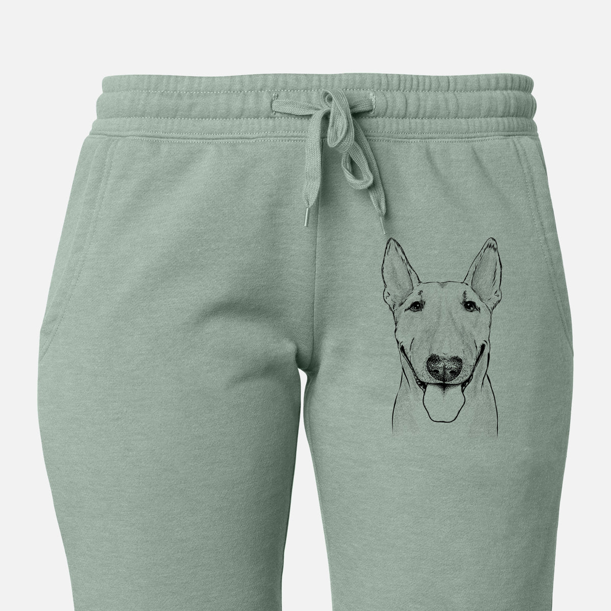 Chloe the Bull Terrier - Women&#39;s Cali Wave Joggers