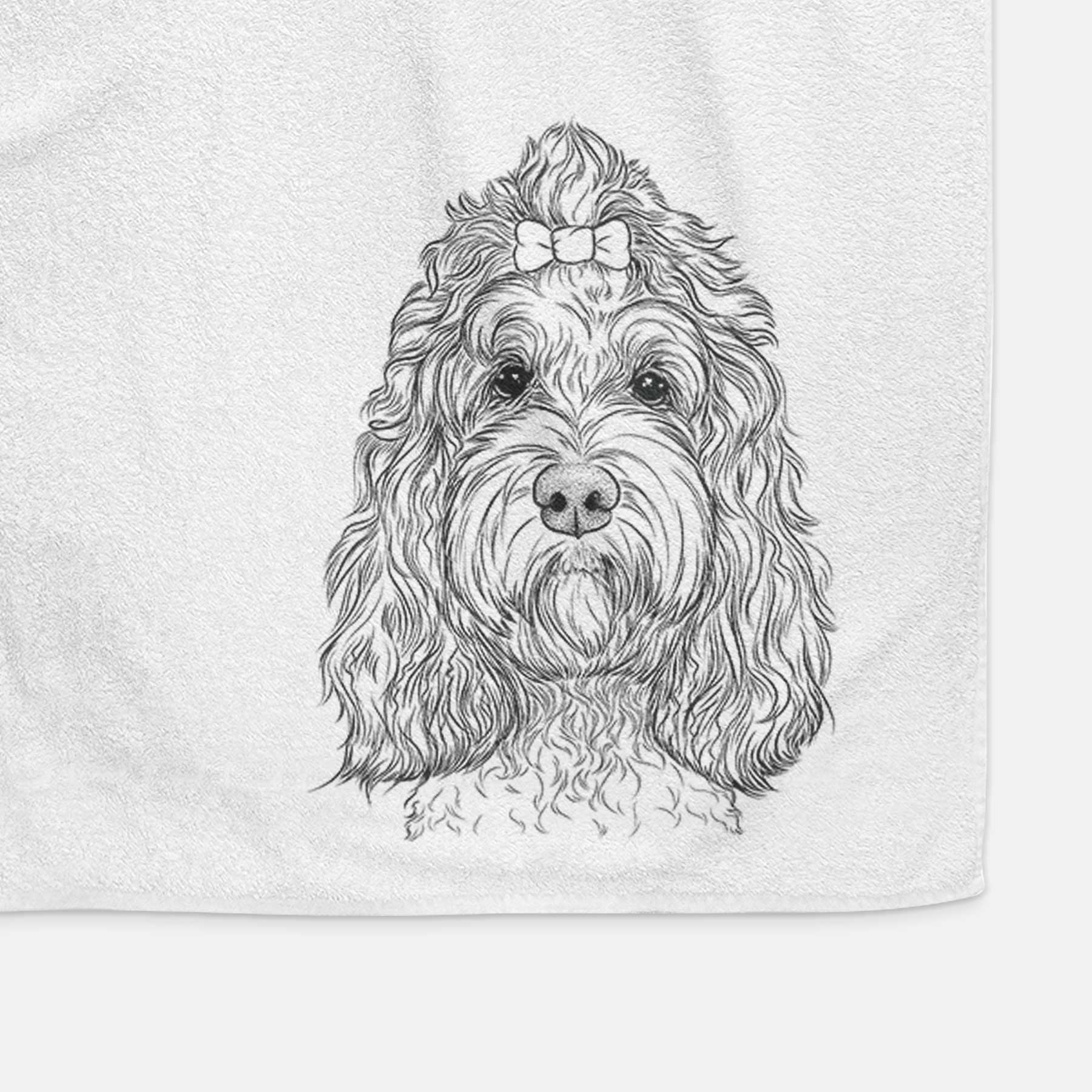 Chloe the Cockapoo Decorative Hand Towel