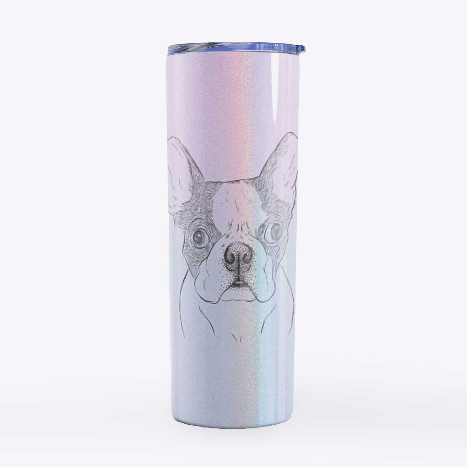 Chocolate Chip the Boston Terrier - 20oz Skinny Tumbler