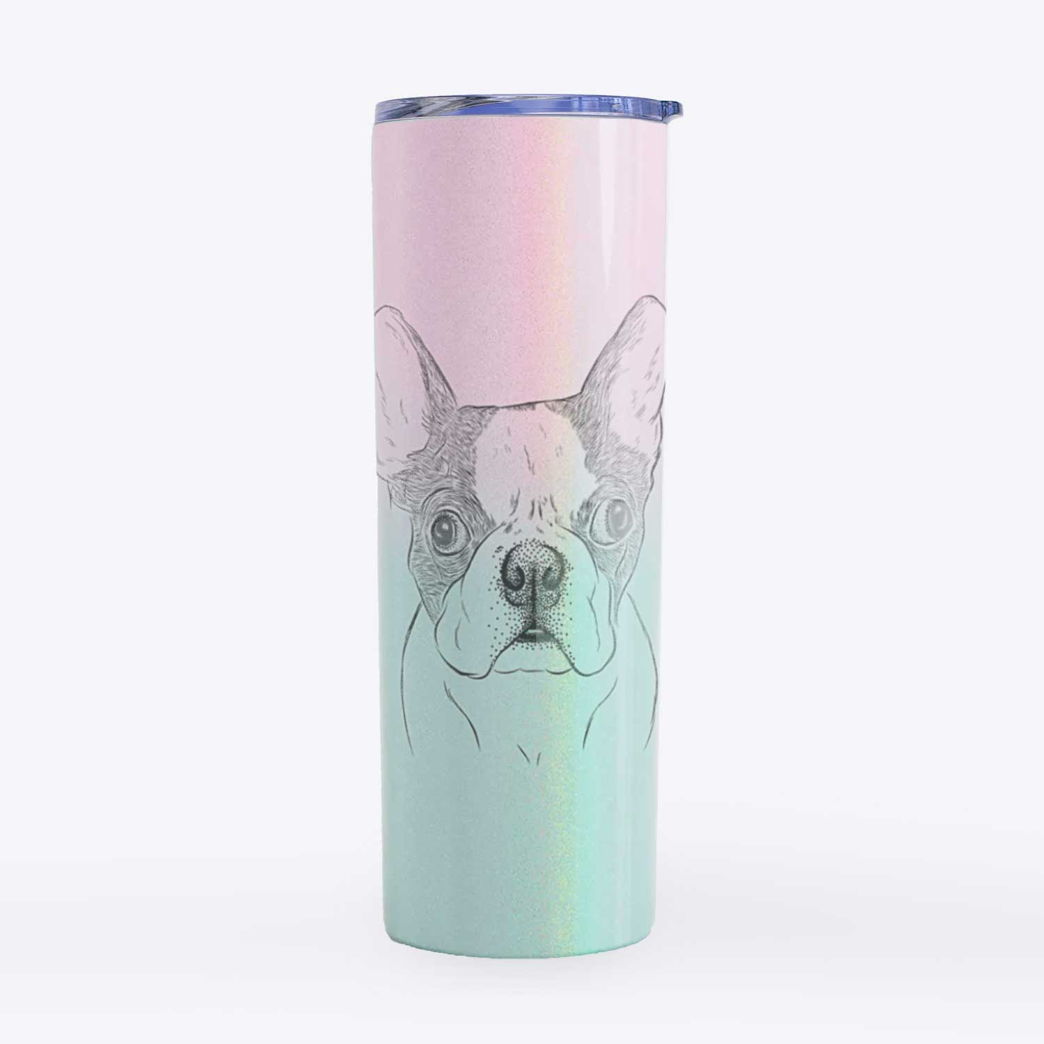 Chocolate Chip the Boston Terrier - 20oz Skinny Tumbler