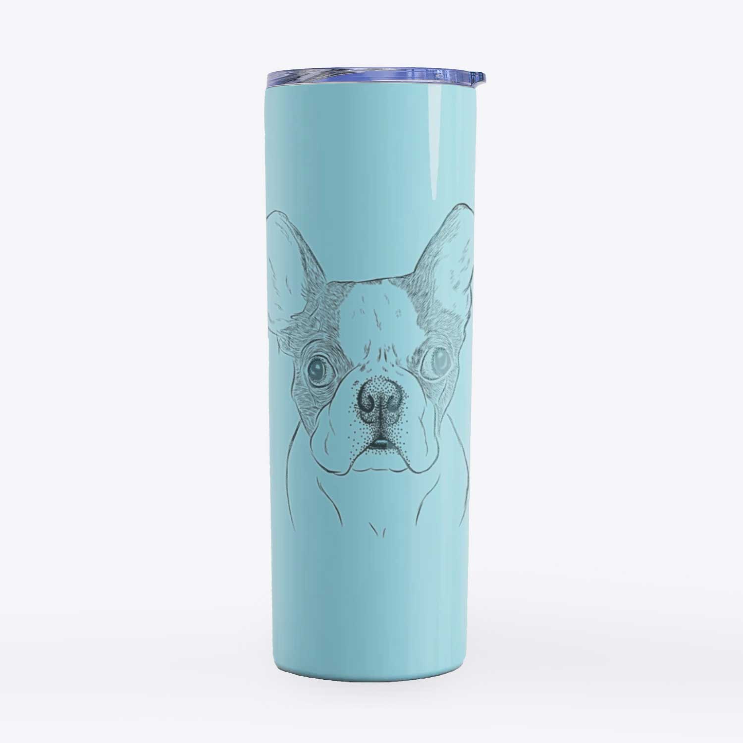 Chocolate Chip the Boston Terrier - 20oz Skinny Tumbler