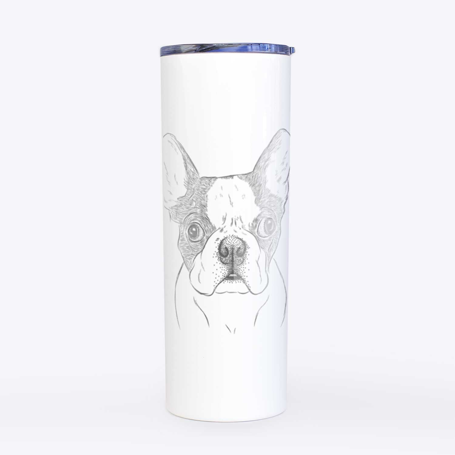 Chocolate Chip the Boston Terrier - 20oz Skinny Tumbler