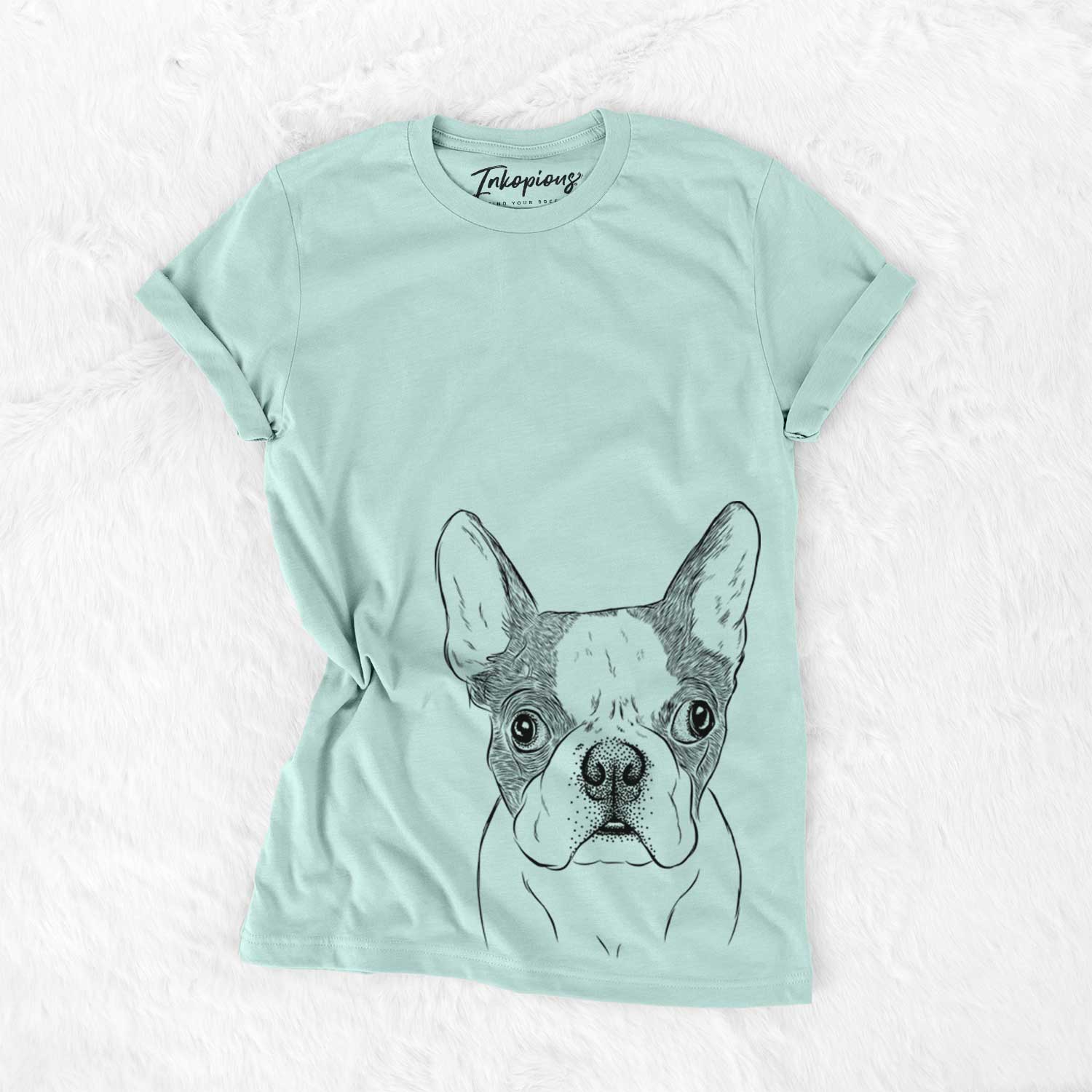 Bare Chocolate Chip the Boston Terrier - Unisex Crewneck