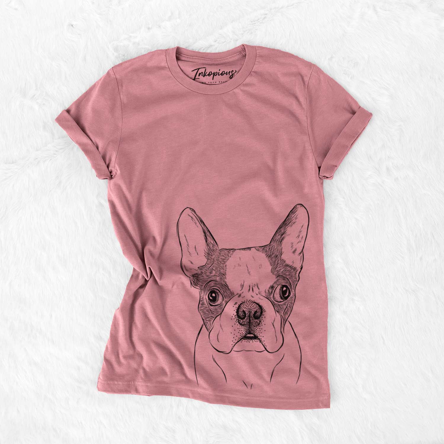 Bare Chocolate Chip the Boston Terrier - Unisex Crewneck