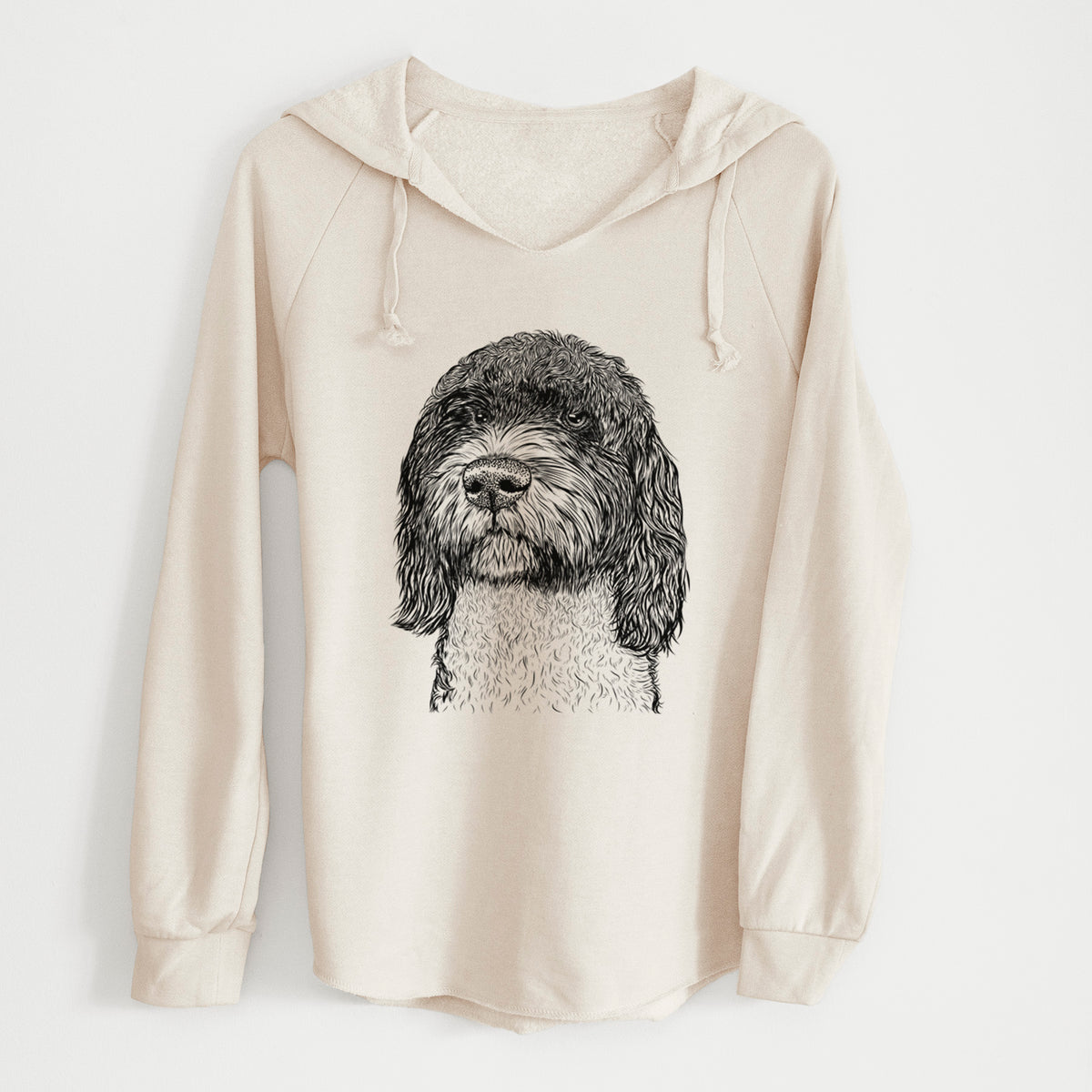Bare Chris the Portuguese Water Dog - Cali Wave Hooded Sweatshirt
