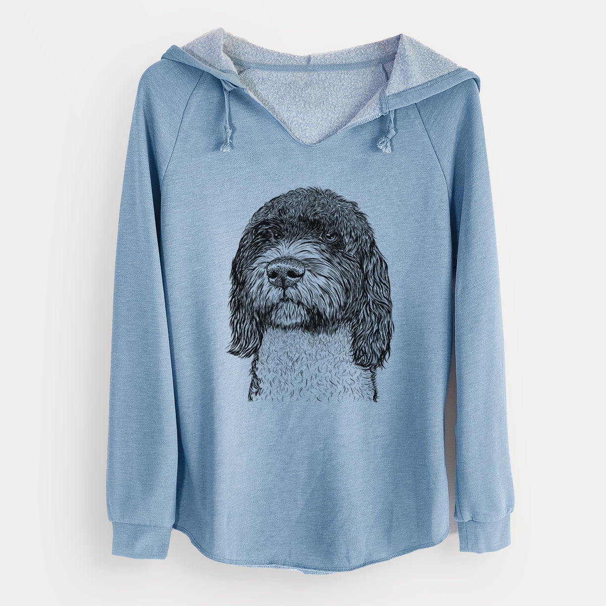 Bare Chris the Portuguese Water Dog - Cali Wave Hooded Sweatshirt