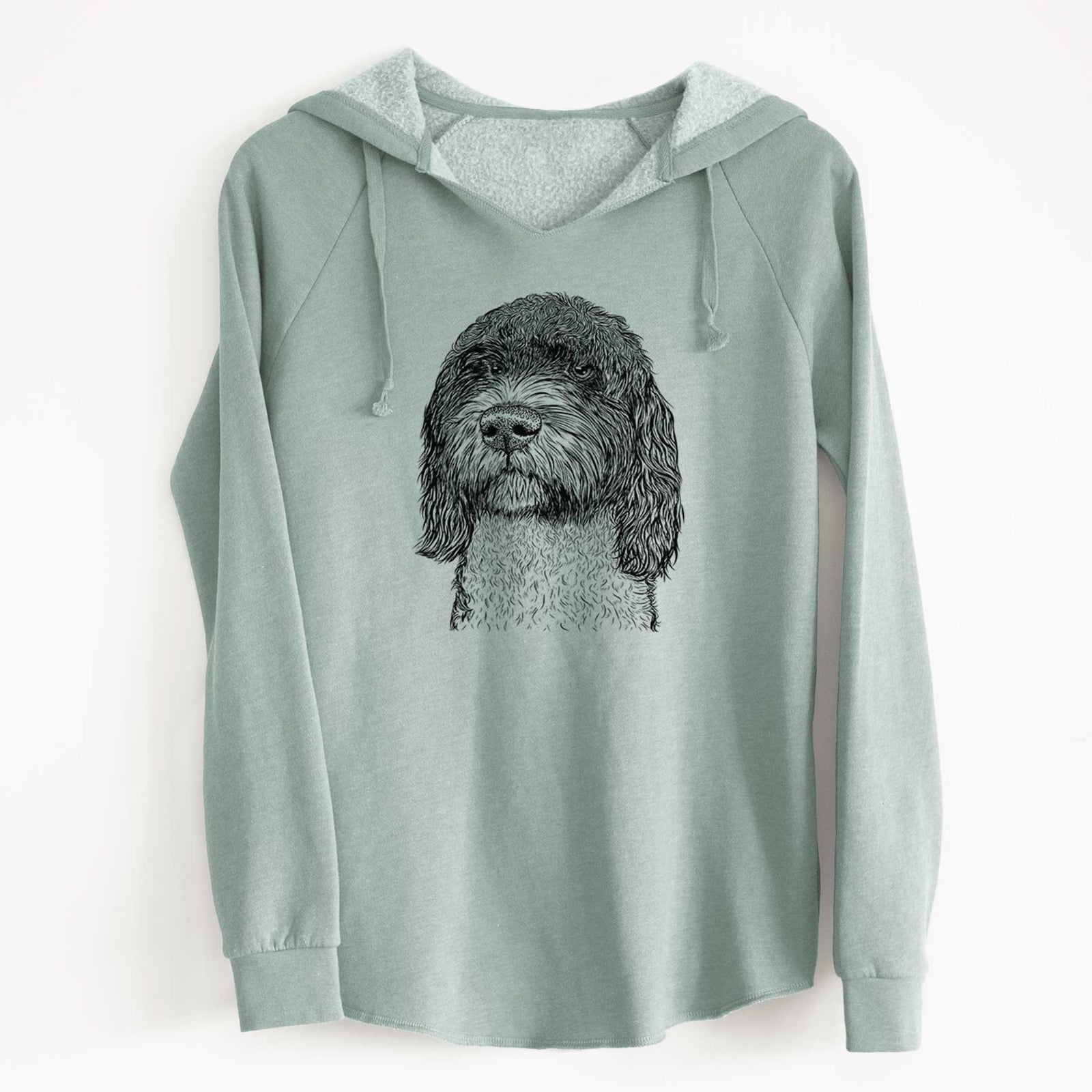 Bare Chris the Portuguese Water Dog - Cali Wave Hooded Sweatshirt