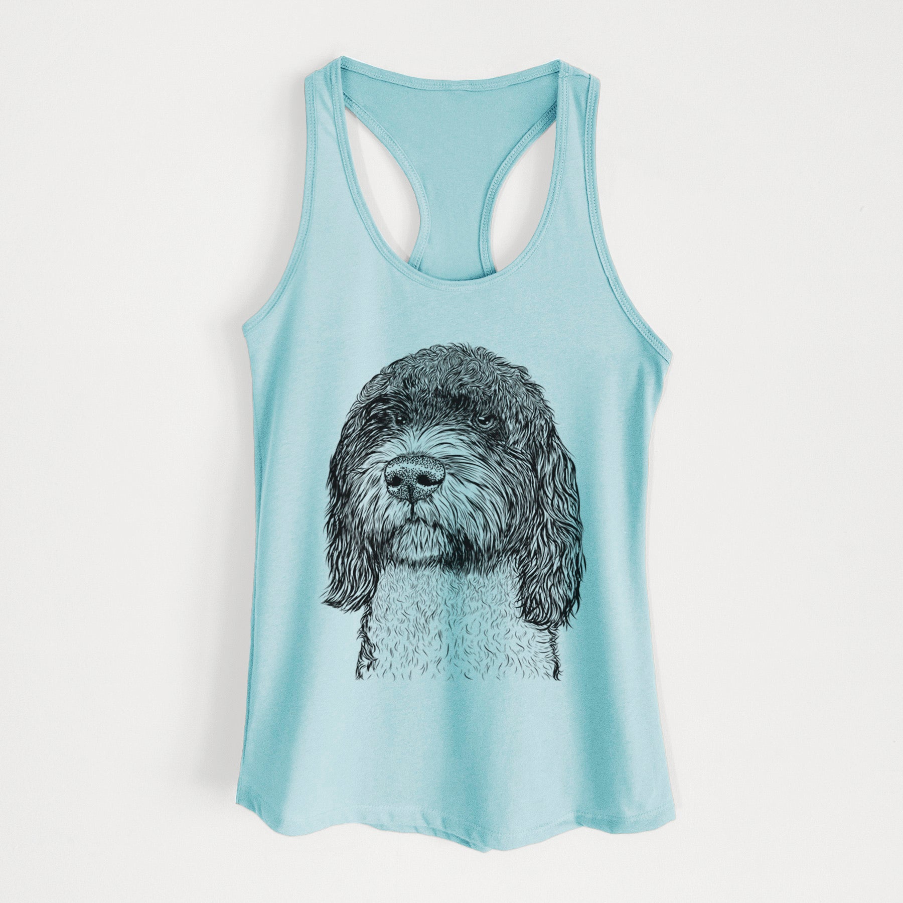 Chris the Portuguese Water Dog - Women's Racerback Tanktop