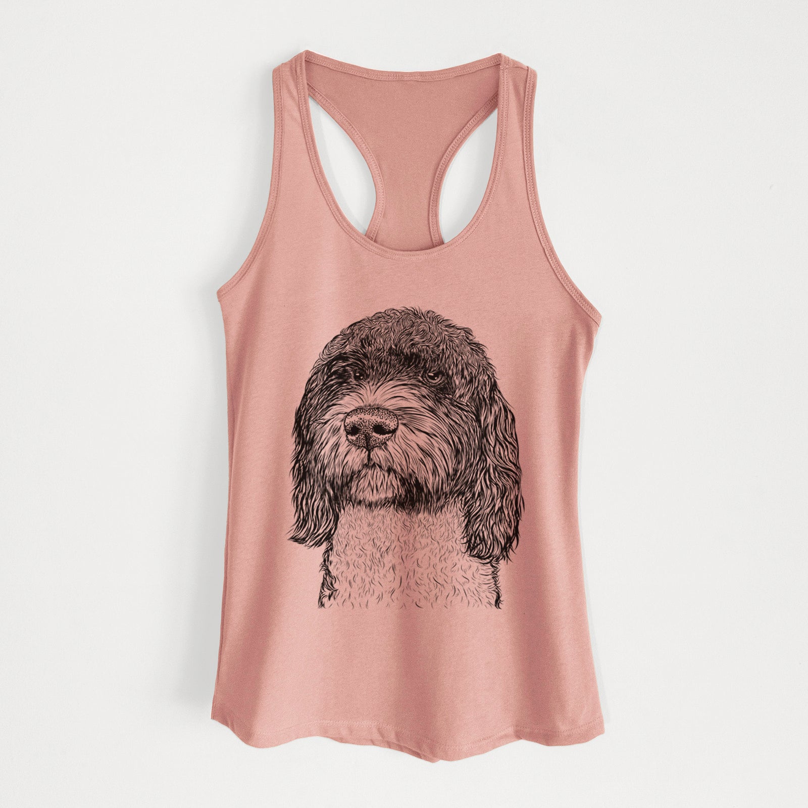 Chris the Portuguese Water Dog - Women's Racerback Tanktop