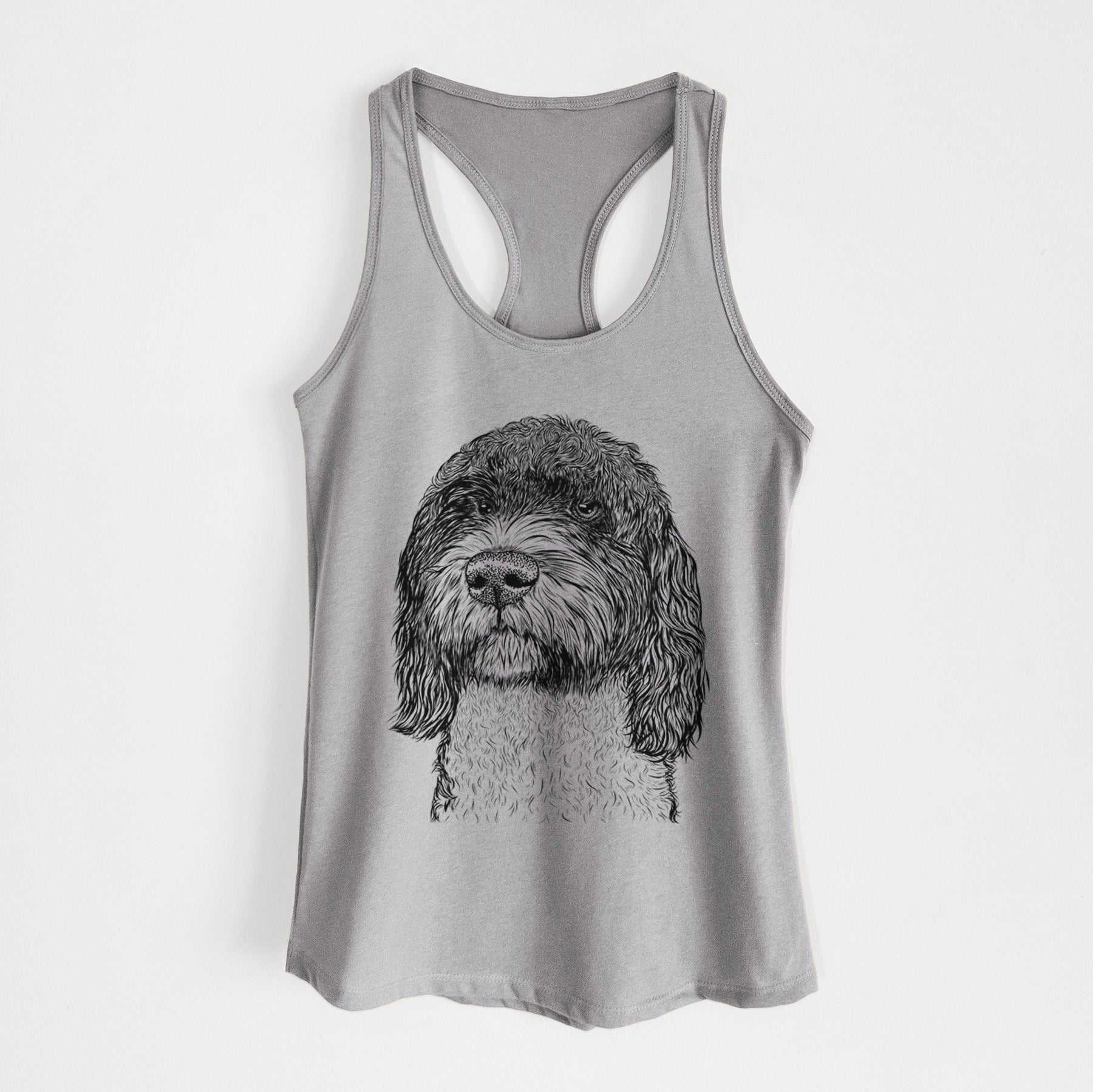 Chris the Portuguese Water Dog - Women's Racerback Tanktop