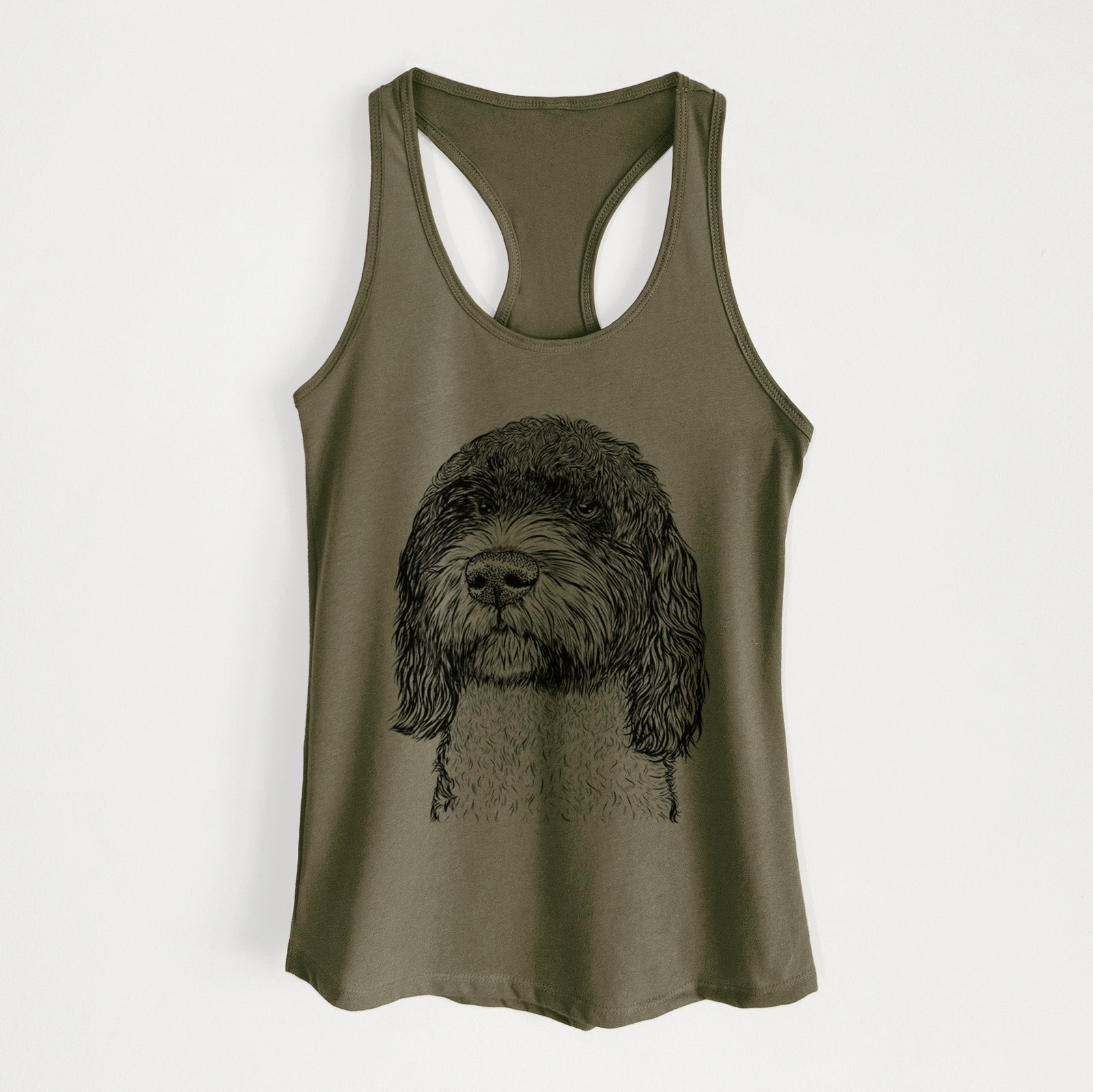 Chris the Portuguese Water Dog - Women's Racerback Tanktop