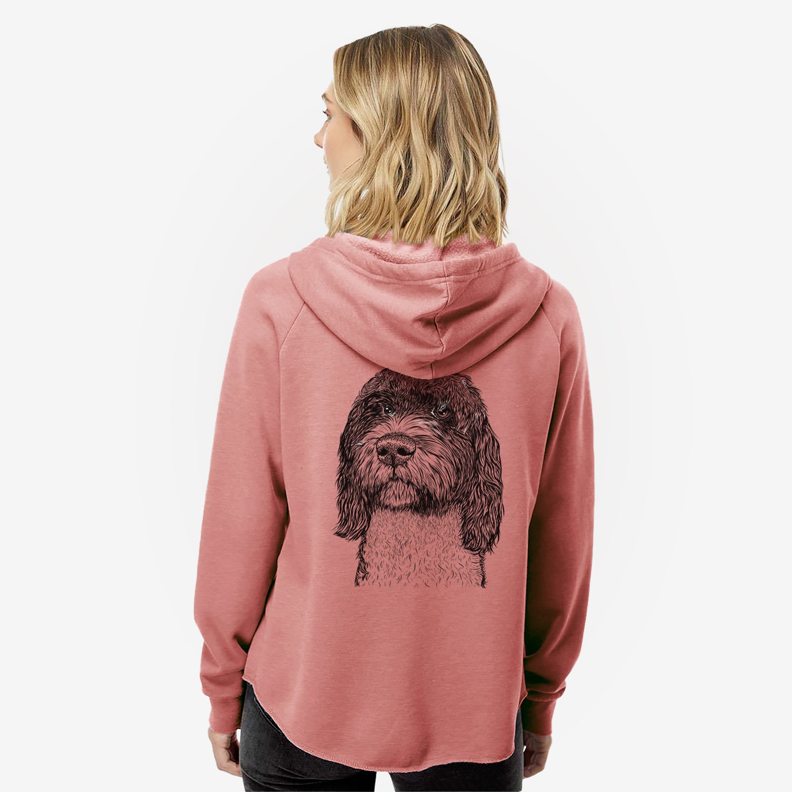 Chris the Portuguese Water Dog - Women's Cali Wave Zip-Up Sweatshirt
