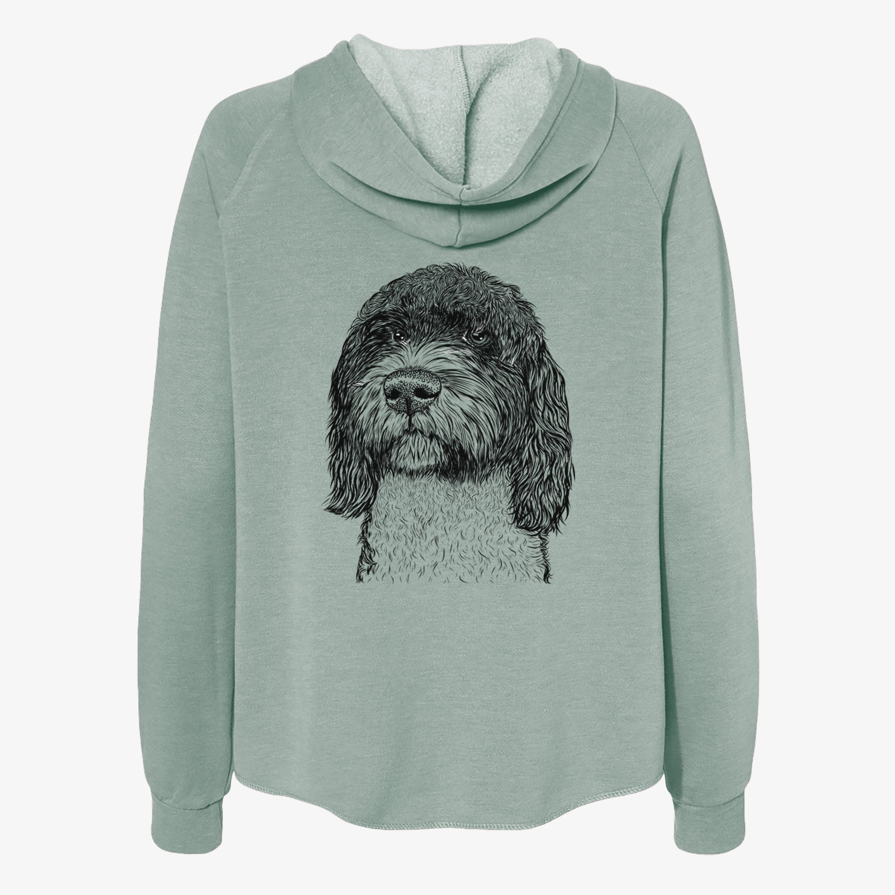 Chris the Portuguese Water Dog - Women's Cali Wave Zip-Up Sweatshirt