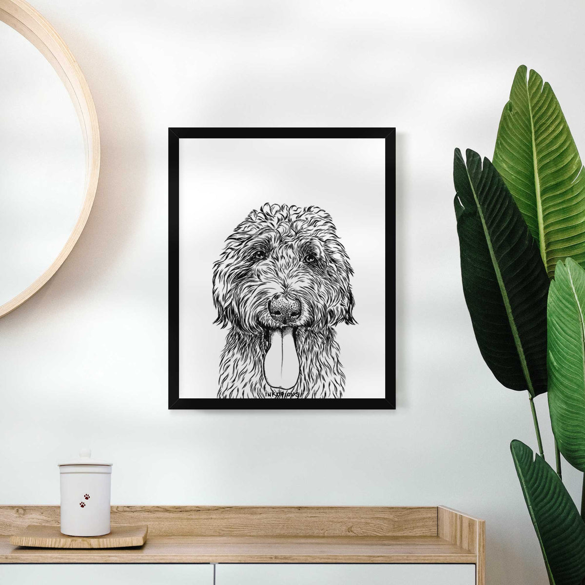 CiCi Paulk the Aussiedoodle Art Print
