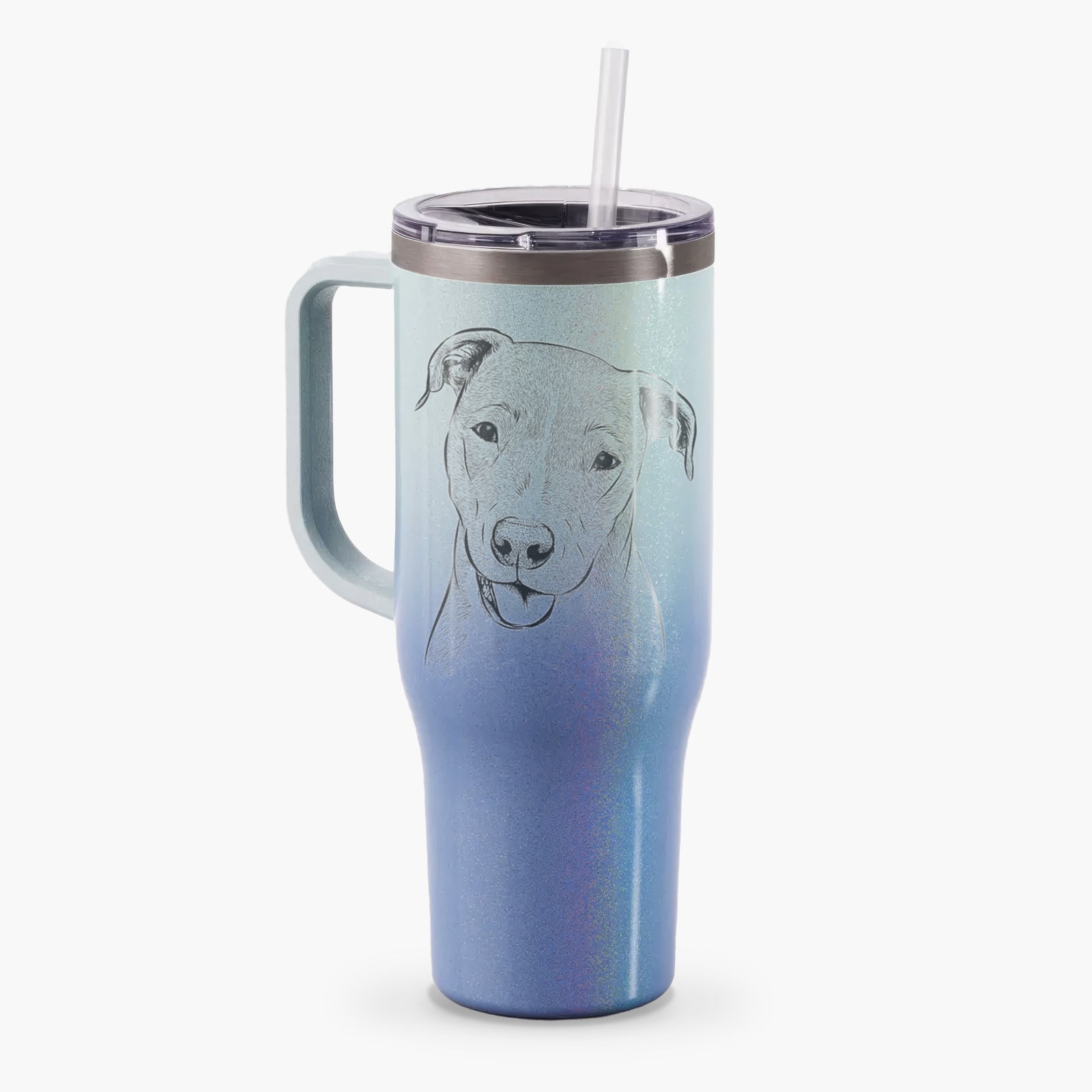 Claiborne the American Staffordshire Terrier - 40oz Tumbler with Handle