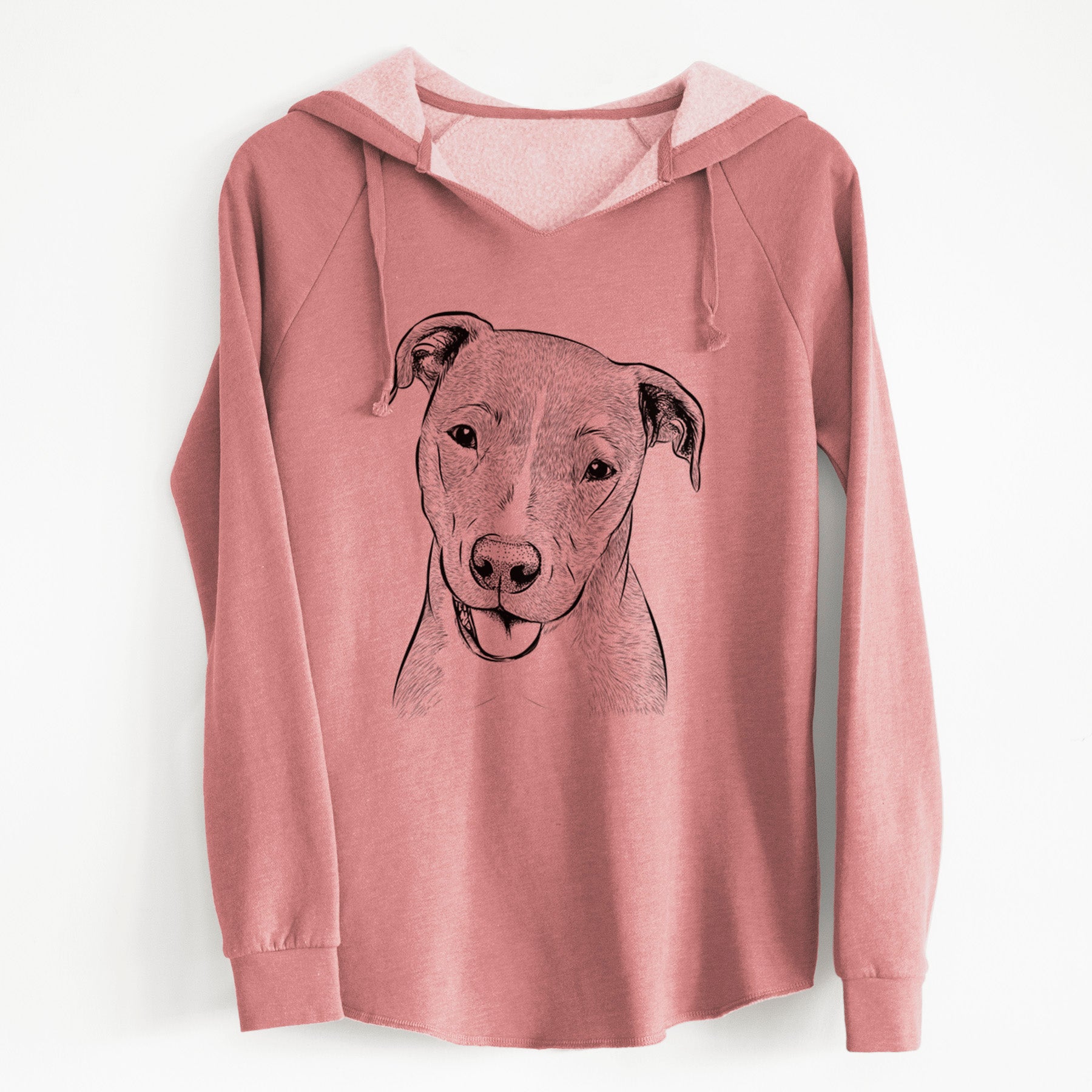 Bare Claiborne the American Staffordshire Terrier - Cali Wave Hooded Sweatshirt