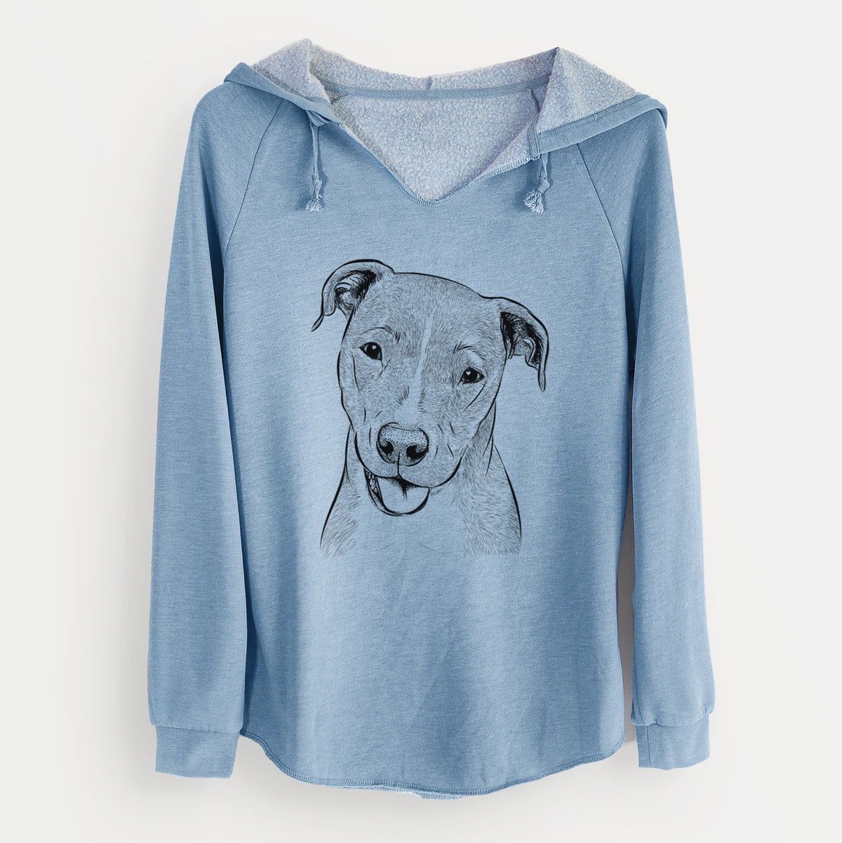Bare Claiborne the American Staffordshire Terrier - Cali Wave Hooded Sweatshirt