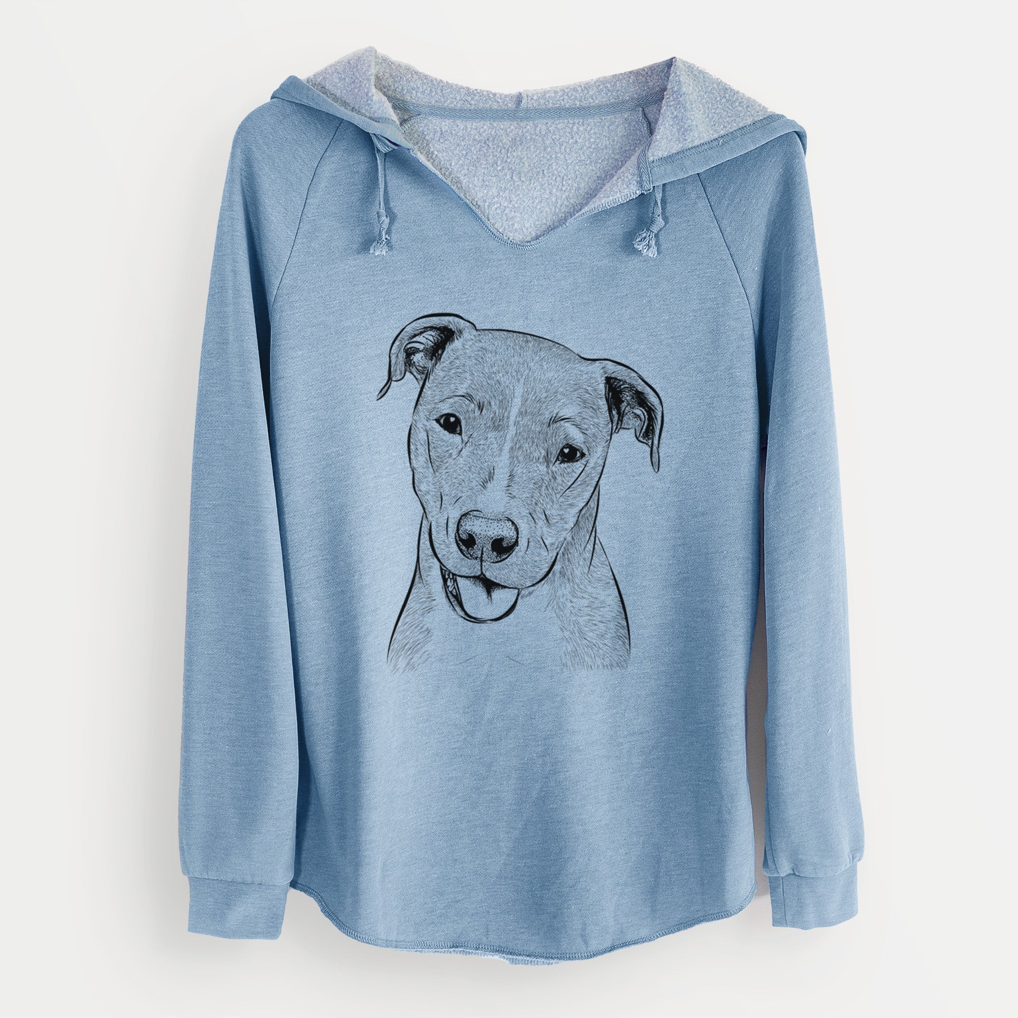 Bare Claiborne the American Staffordshire Terrier - Cali Wave Hooded Sweatshirt