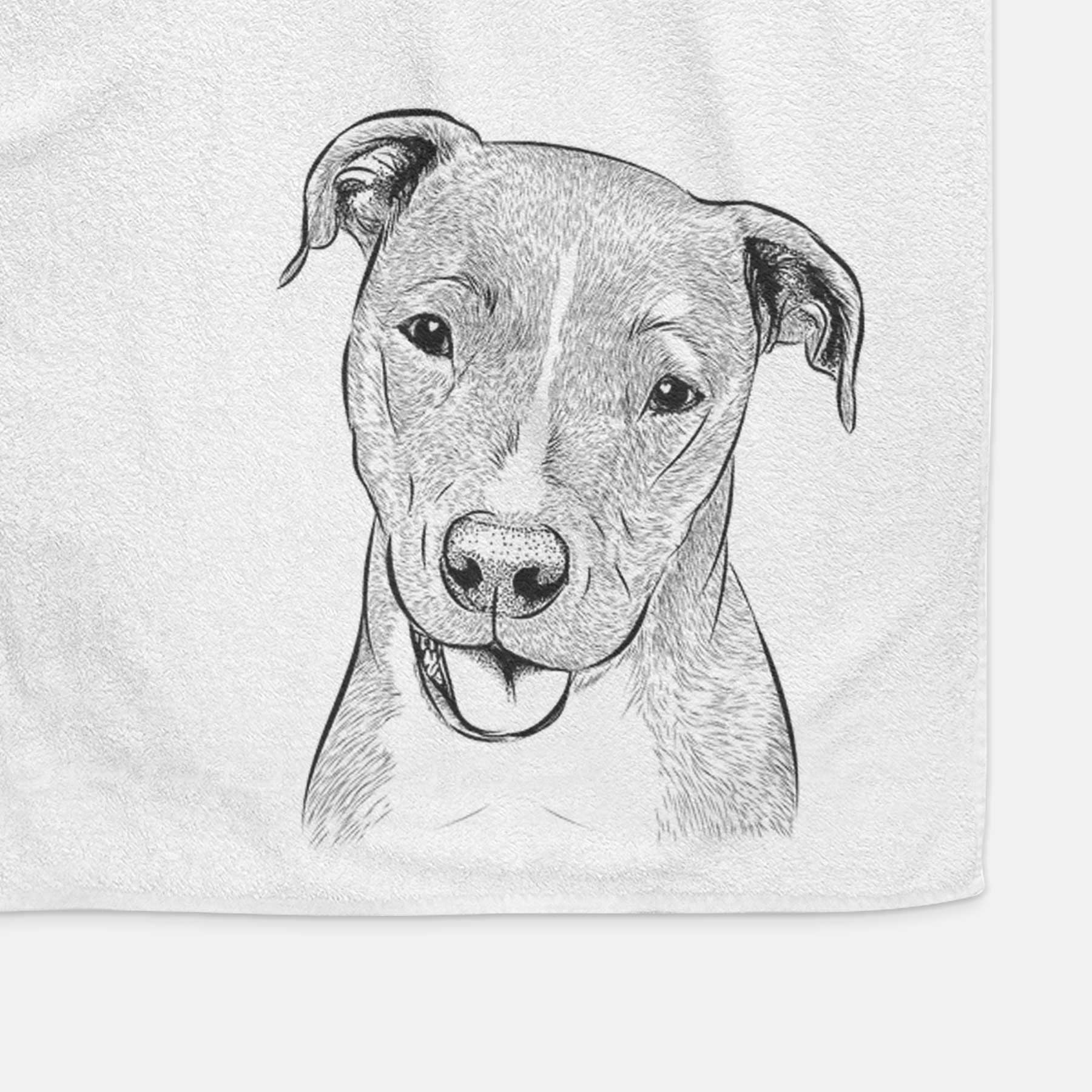 Claiborne the American Staffordshire Terrier Decorative Hand Towel