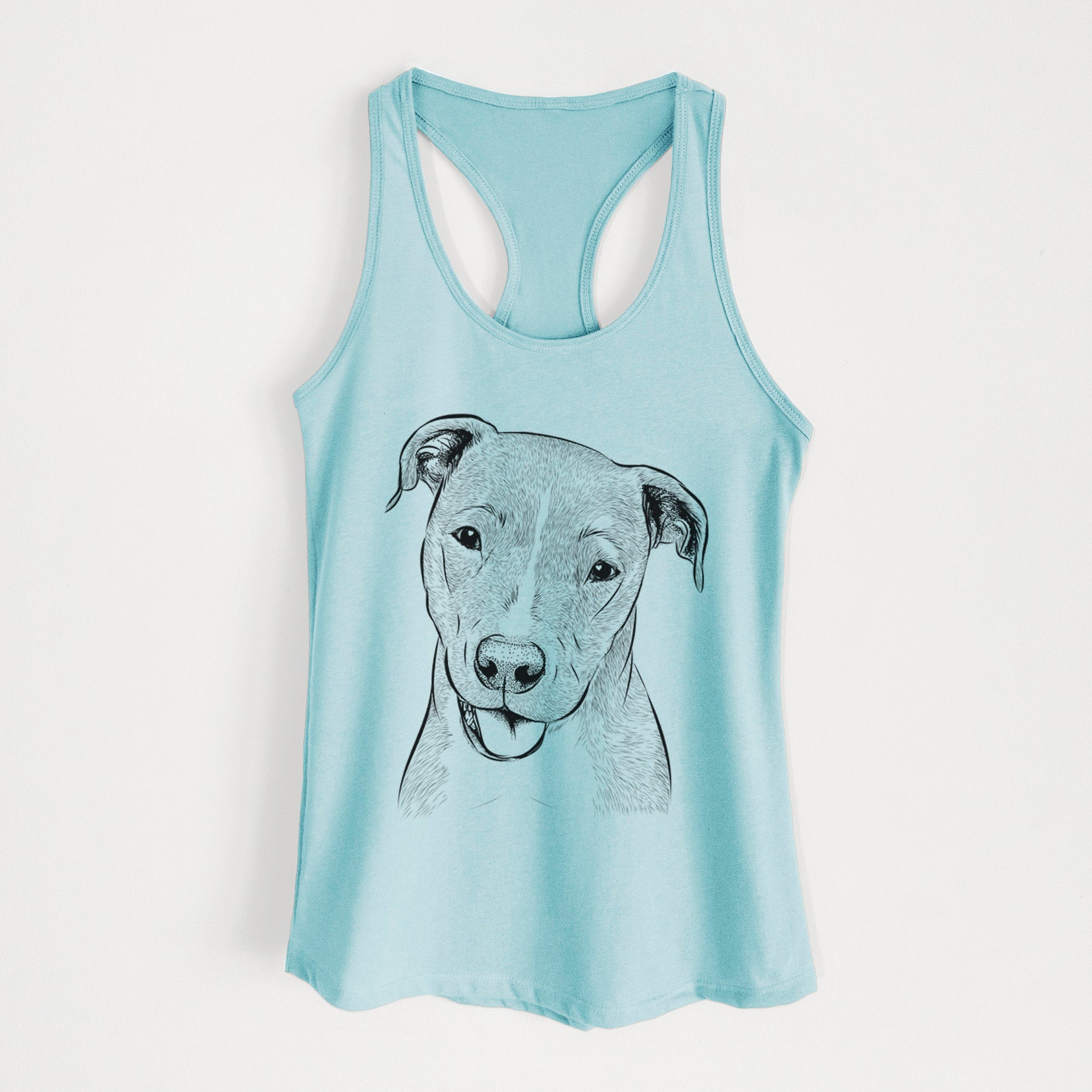 Claiborne the American Staffordshire Terrier - Women's Racerback Tanktop