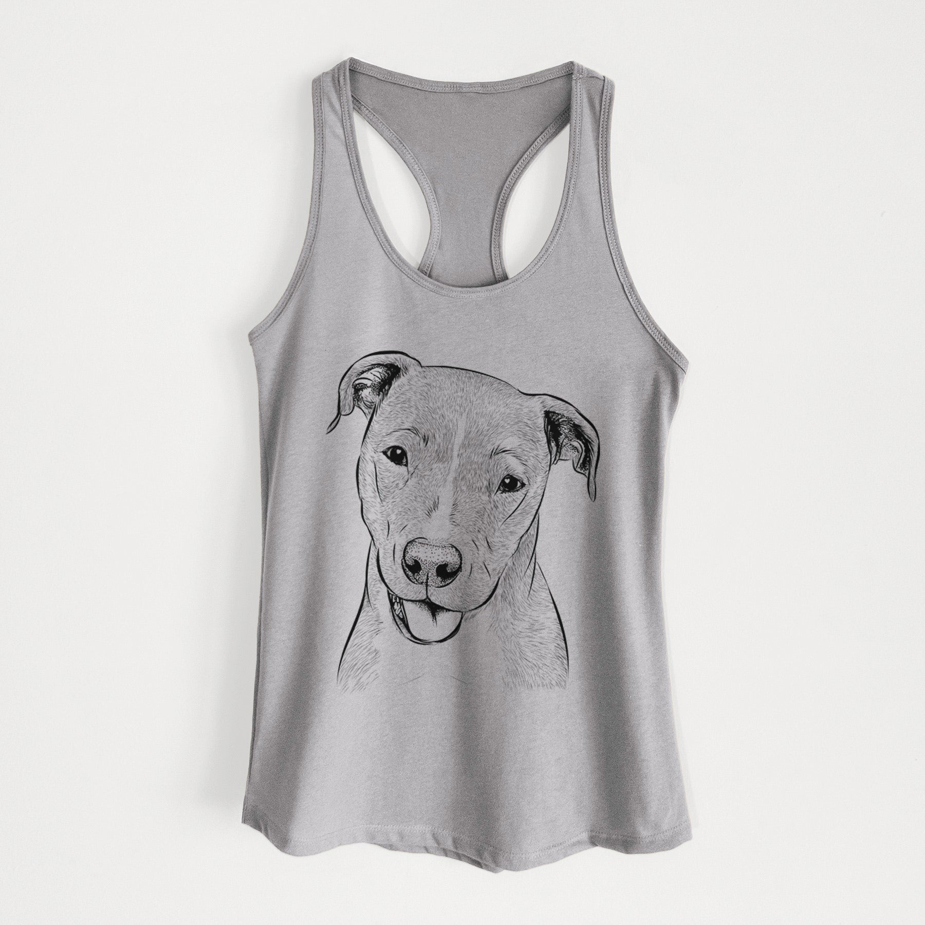 Claiborne the American Staffordshire Terrier - Women's Racerback Tanktop