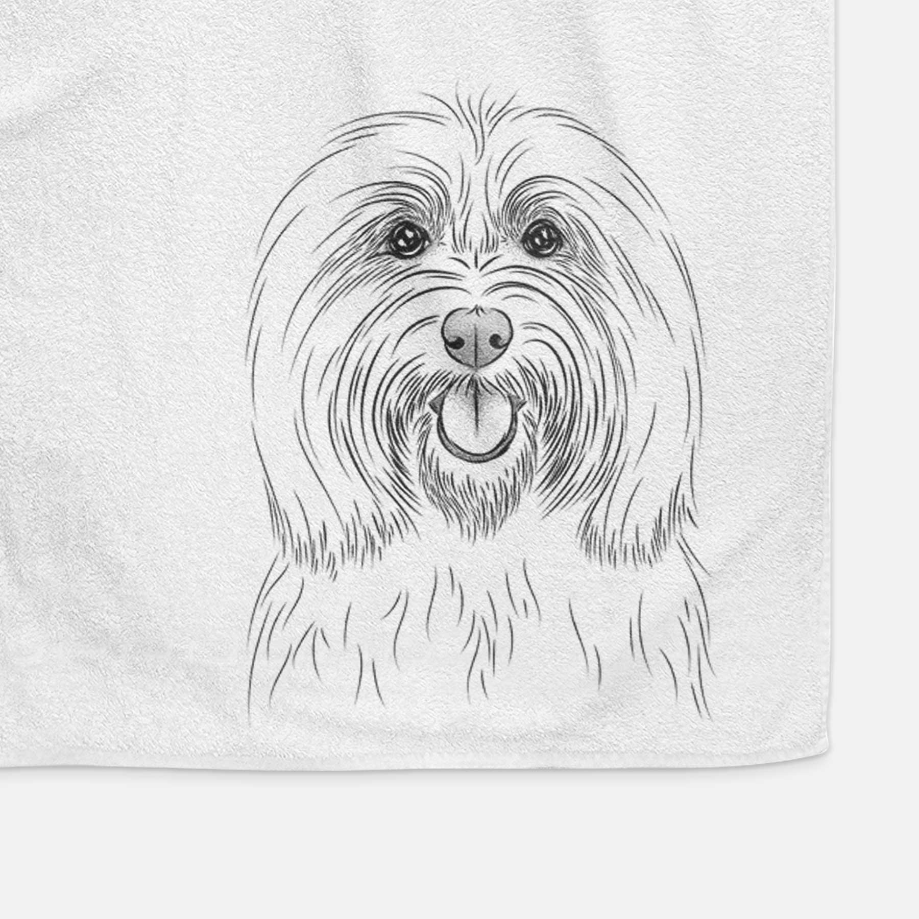 Claude the Coton de Tulear Decorative Hand Towel