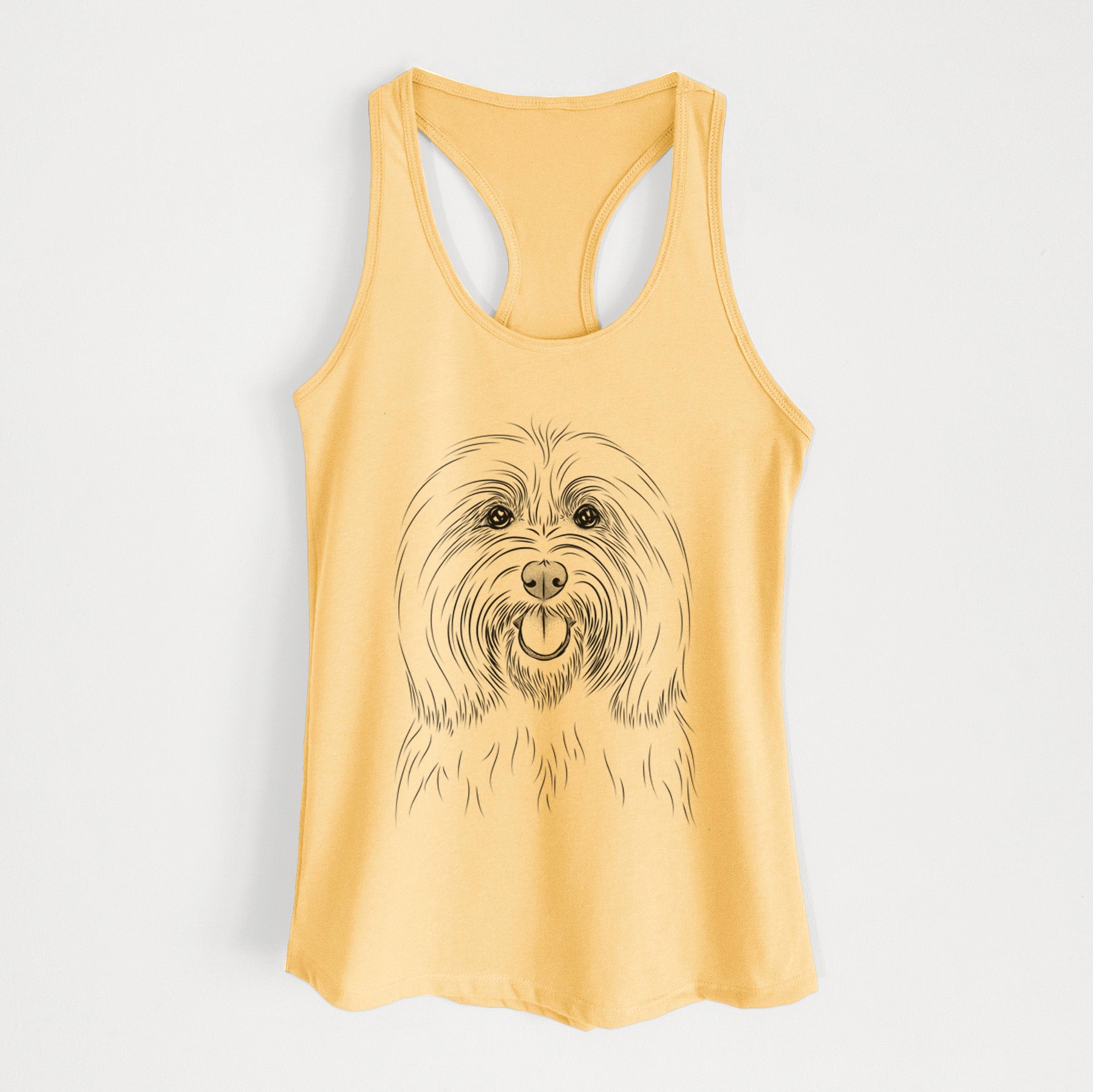 Claude the Coton de Tulear - Women's Racerback Tanktop