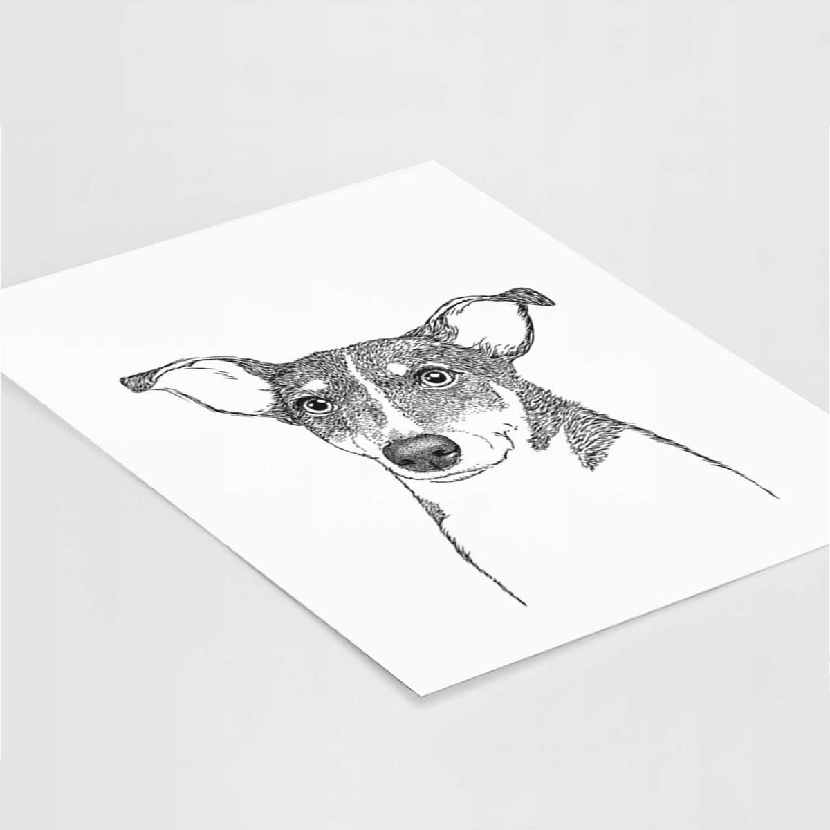 Cleo the Terrier Mix Art Print