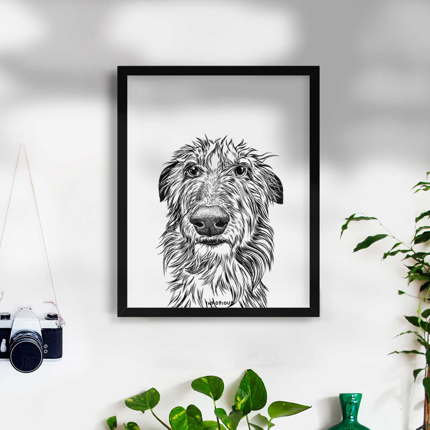 Cleod the Scottish Deerhound Art Print