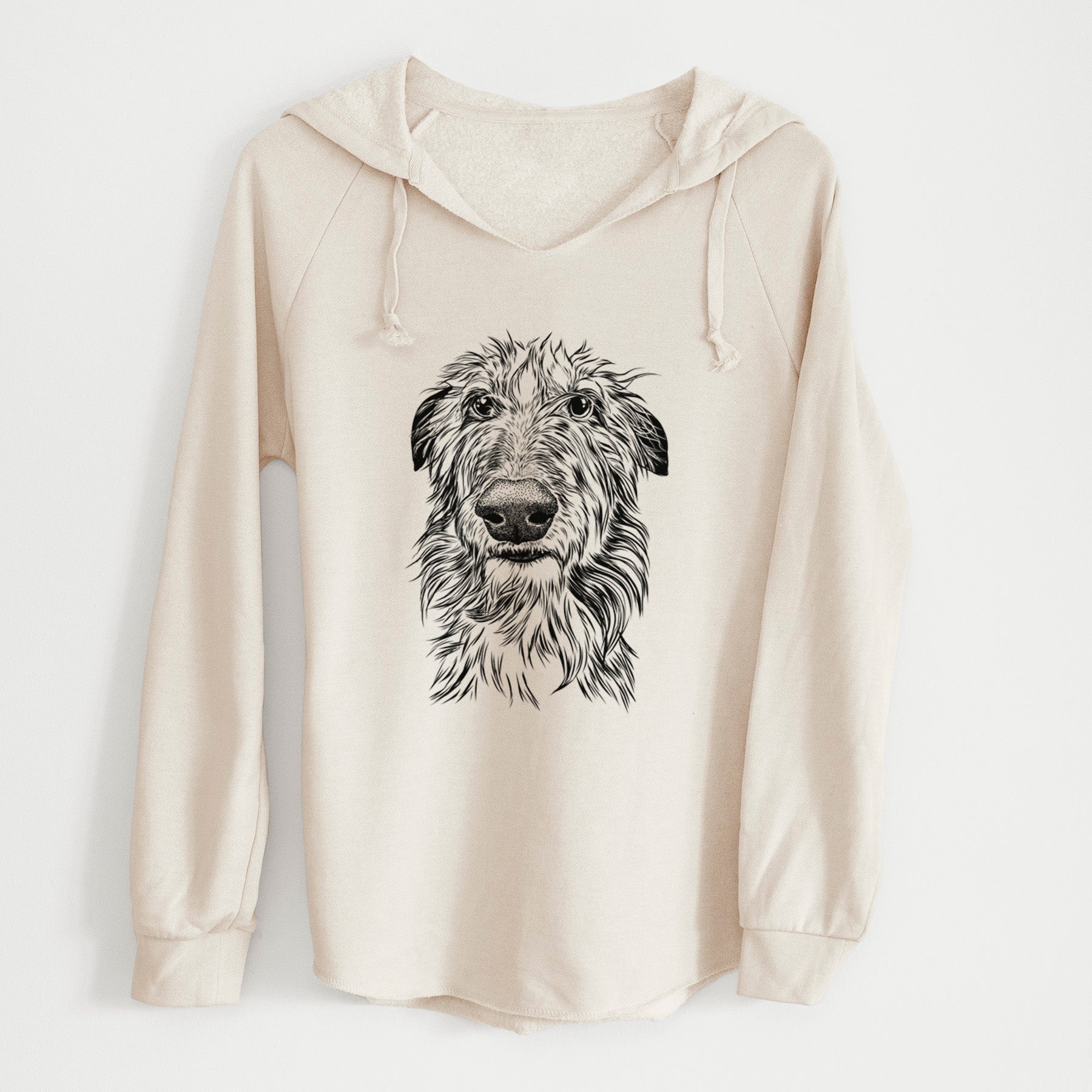 Bare Cleod the Scottish Deerhound - Cali Wave Hooded Sweatshirt