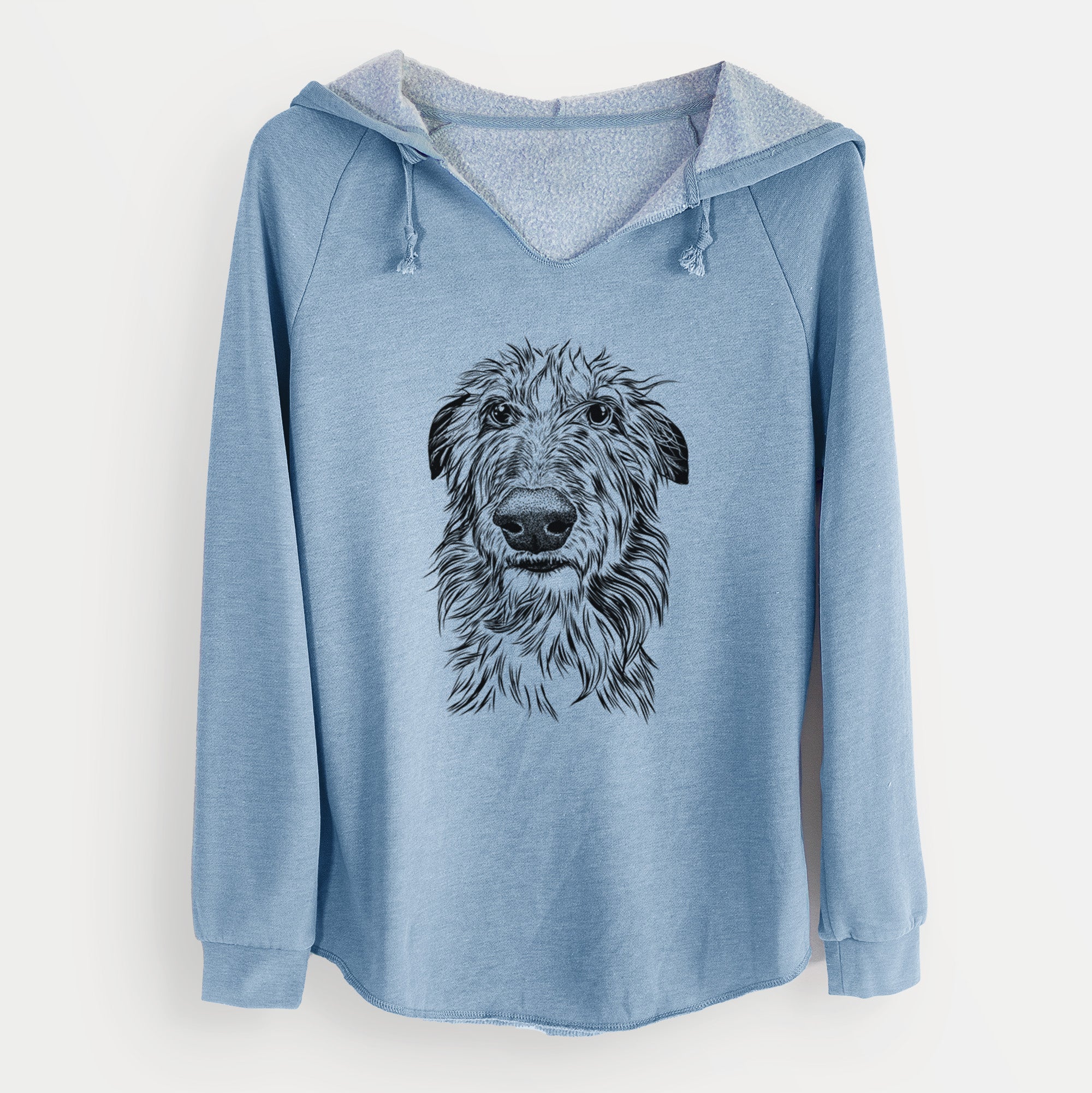 Bare Cleod the Scottish Deerhound - Cali Wave Hooded Sweatshirt