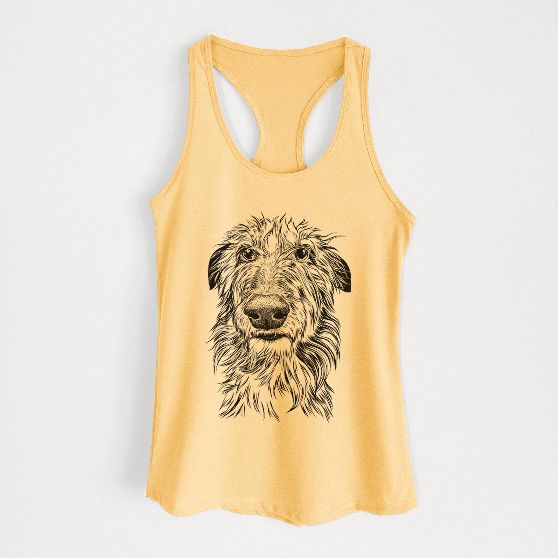 Cleod the Scottish Deerhound - Women's Racerback Tanktop