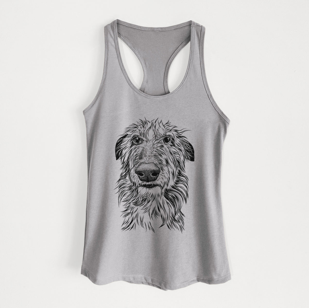 Cleod the Scottish Deerhound - Women&#39;s Racerback Tanktop