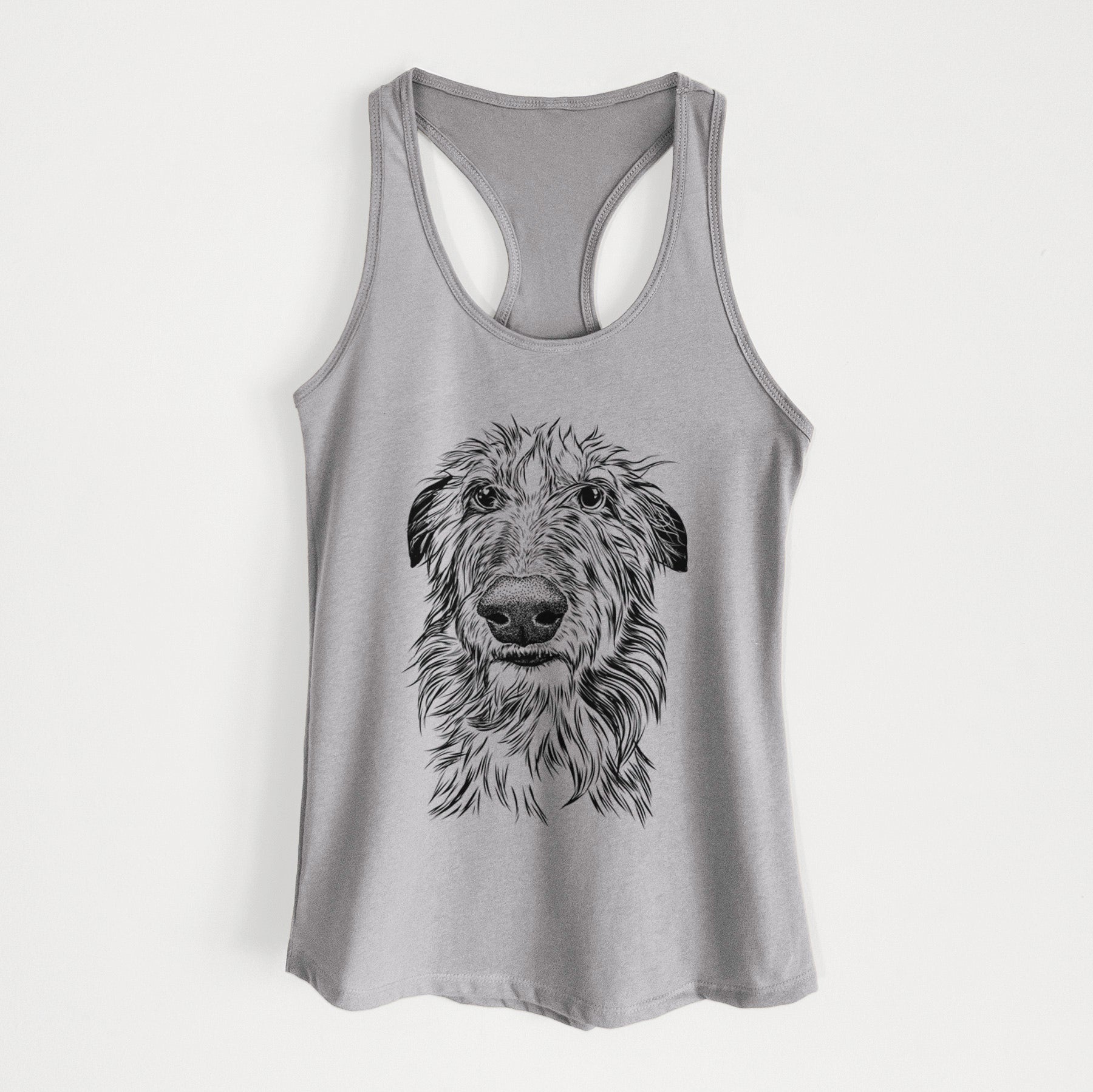 Cleod the Scottish Deerhound - Women's Racerback Tanktop