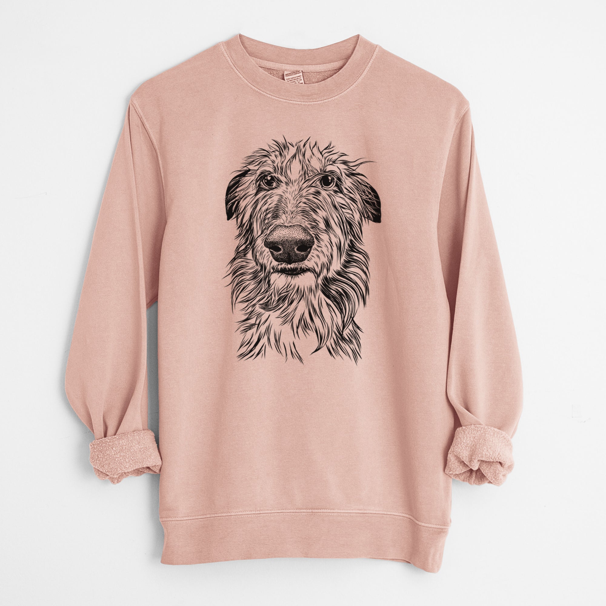 Bare Cleod the Scottish Deerhound - Unisex Pigment Dyed Crew Sweatshirt