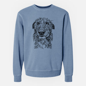 Bare Cleod the Scottish Deerhound - Unisex Pigment Dyed Crew Sweatshirt