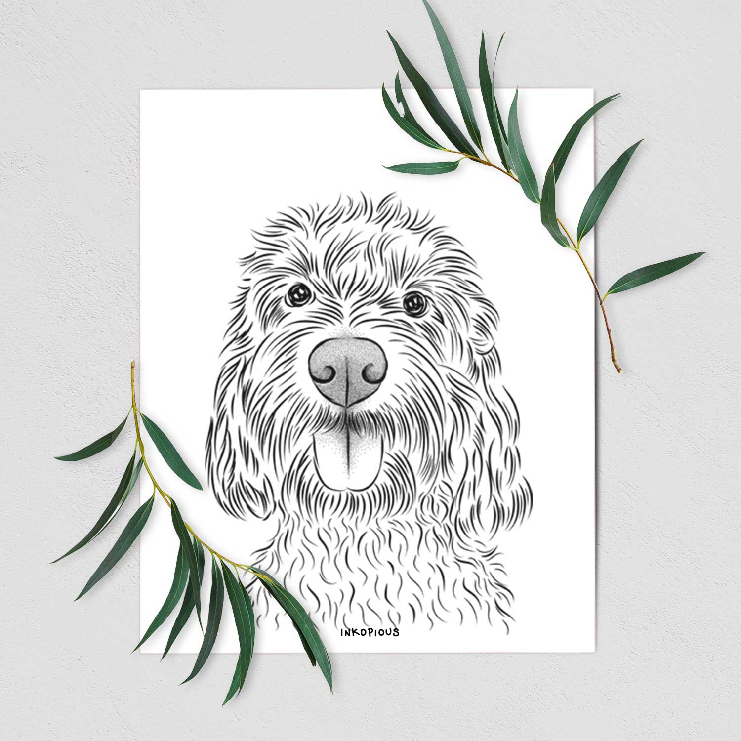 Clover the Cockapoo Art Print