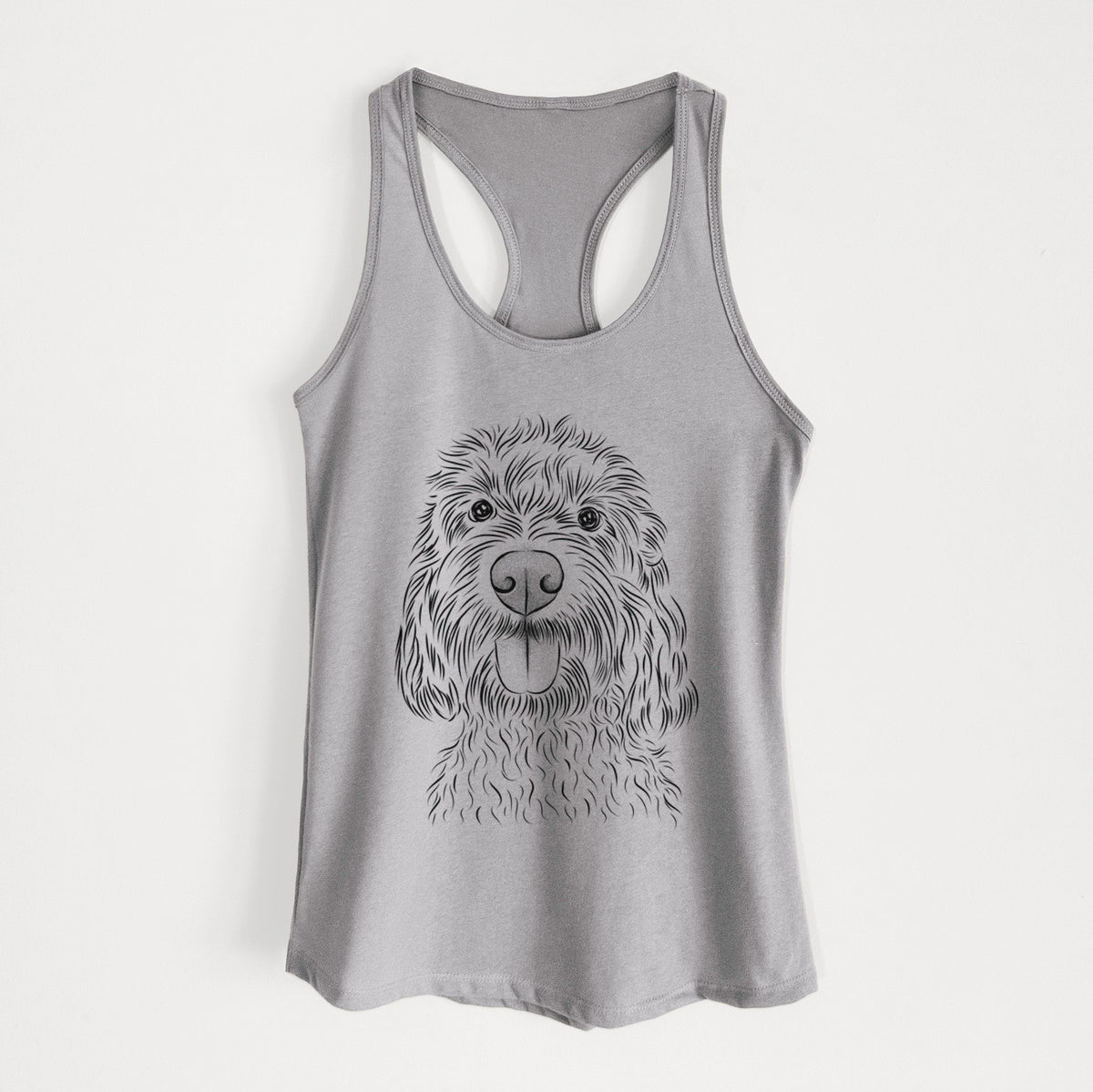 Clover the Cockapoo - Women&#39;s Racerback Tanktop