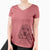 Bare Clover the Cockapoo - Women's V-neck Shirt