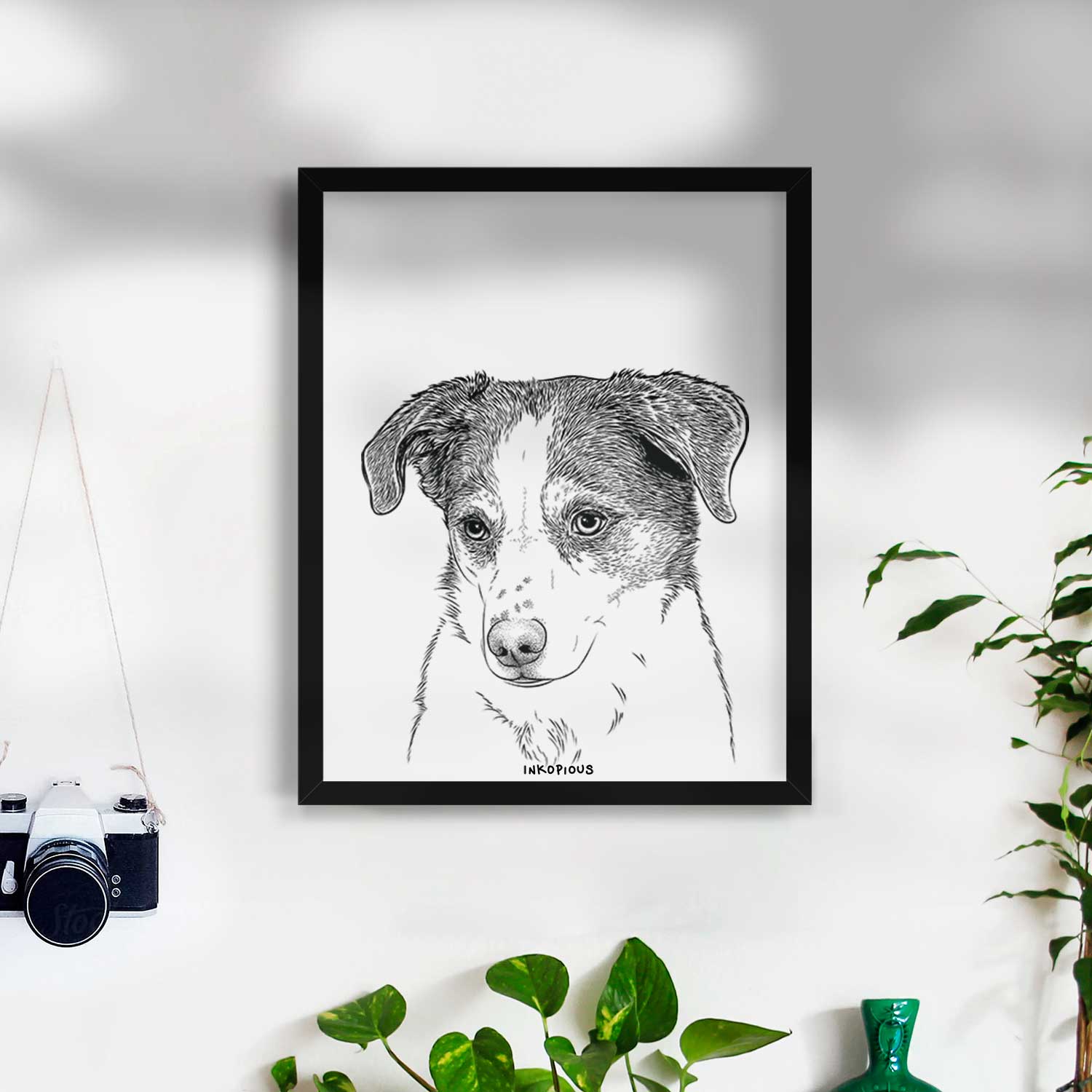 Coco the Beagle Mix Art Print