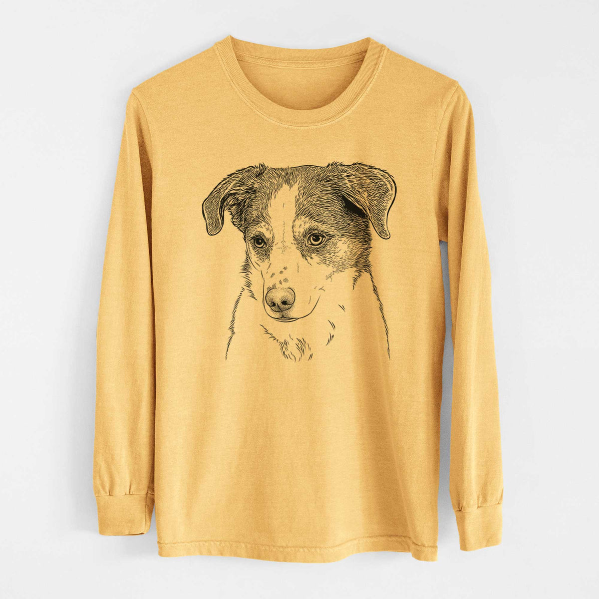 Bare Coco the Beagle Mix - Heavyweight 100% Cotton Long Sleeve