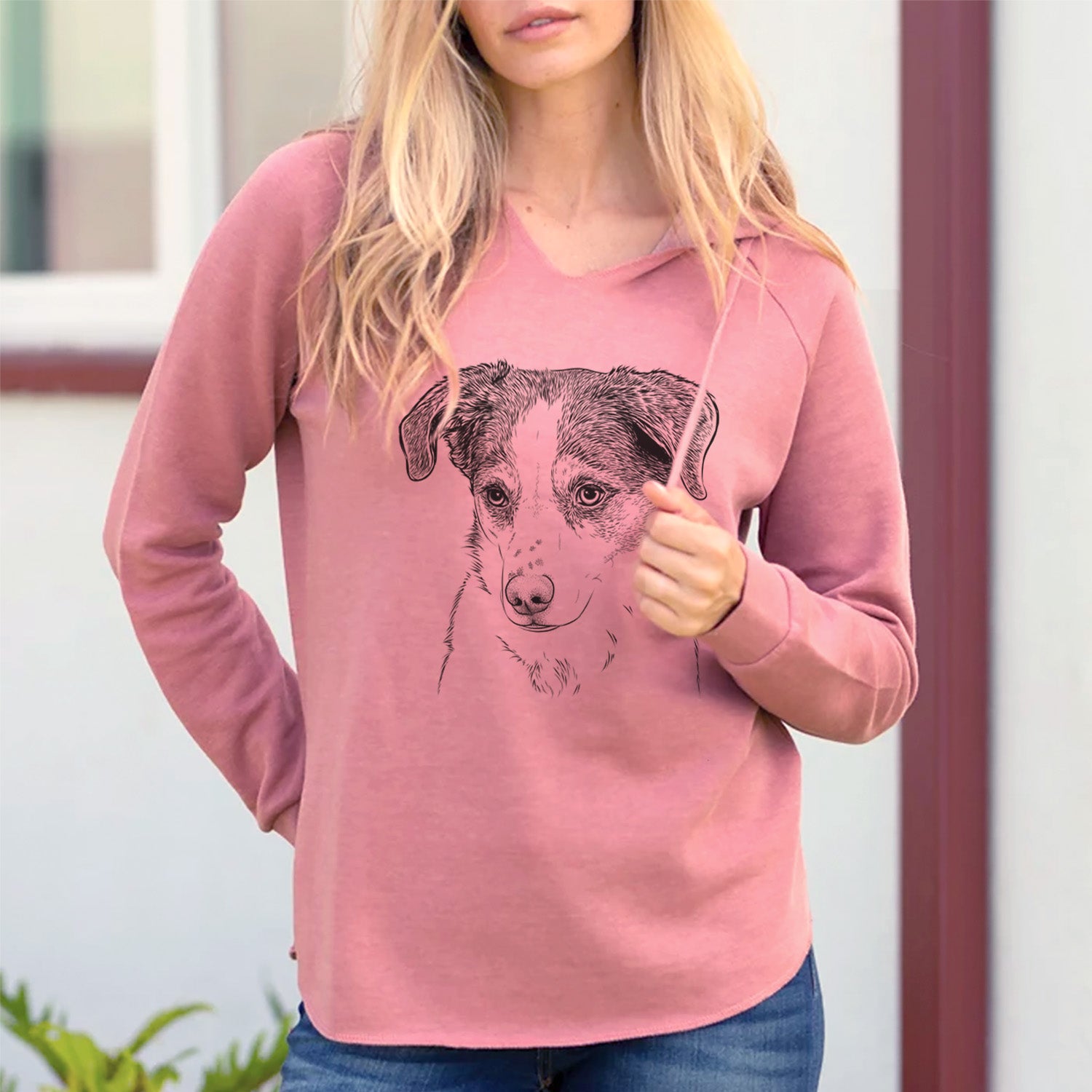 Bare Coco the Beagle Mix - Cali Wave Hooded Sweatshirt