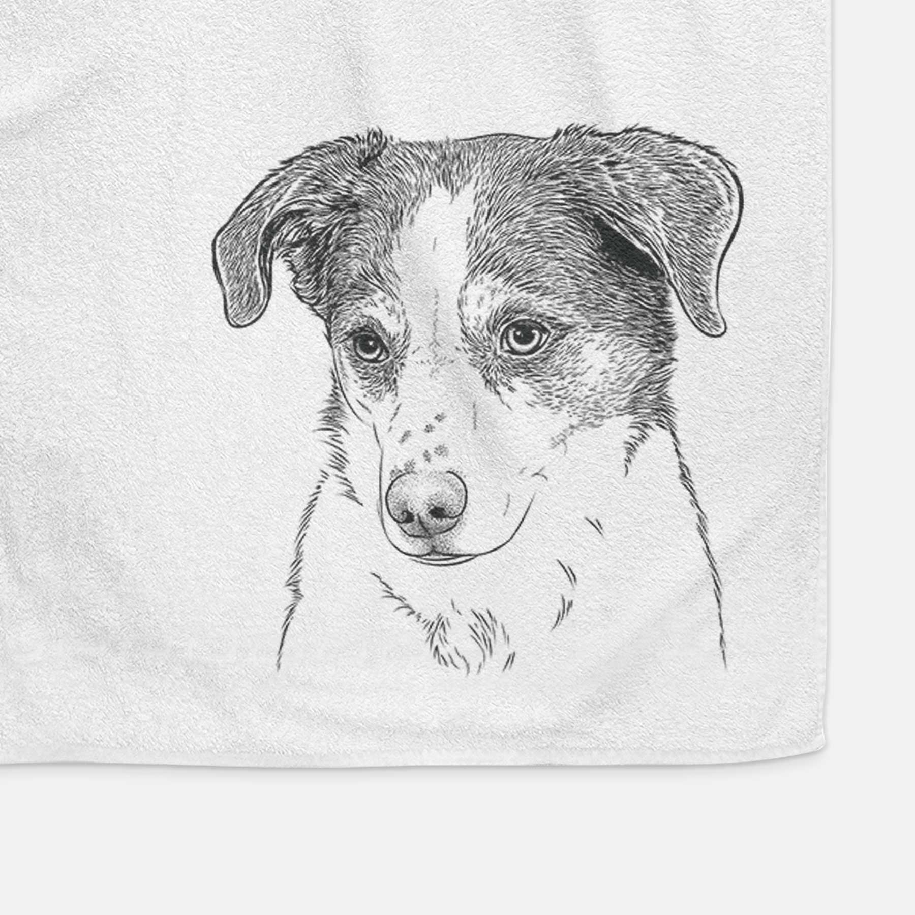 Coco the Beagle Mix Decorative Hand Towel