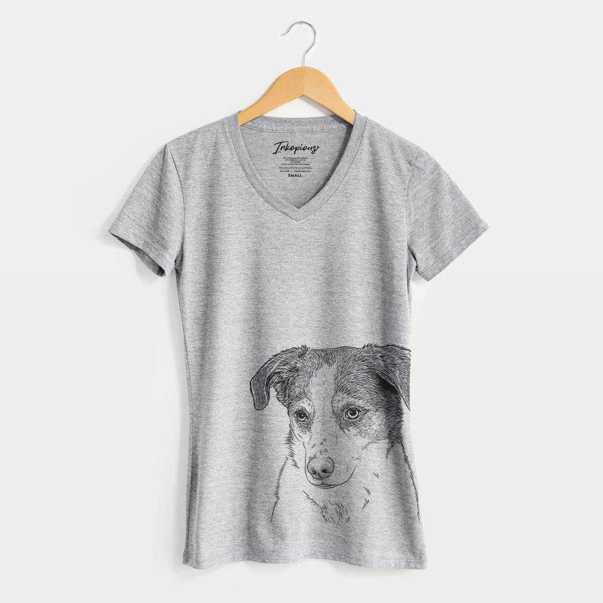 Bare Coco the Beagle Mix - Women's V-neck Shirt