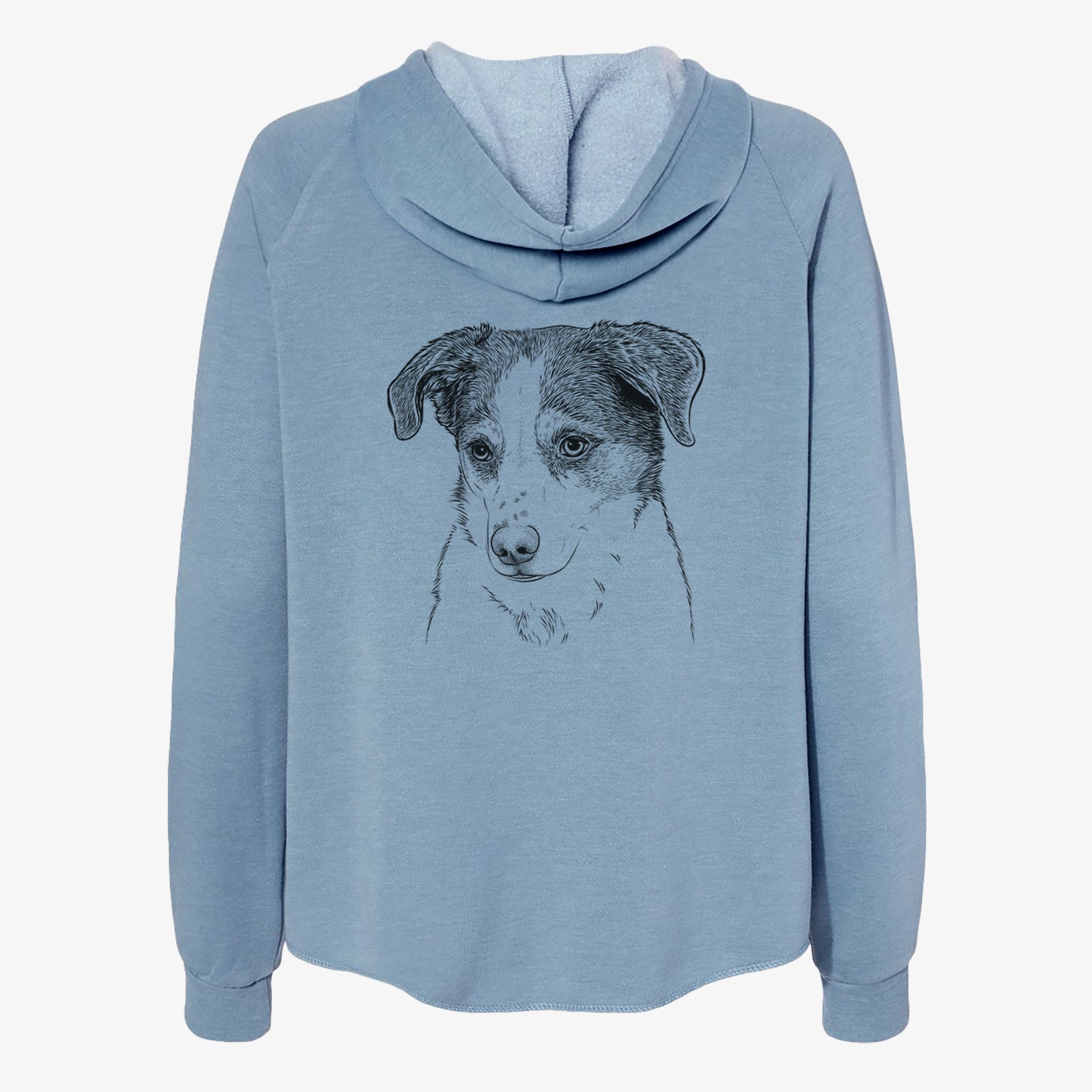 Coco the Beagle Mix - Women's Cali Wave Zip-Up Sweatshirt