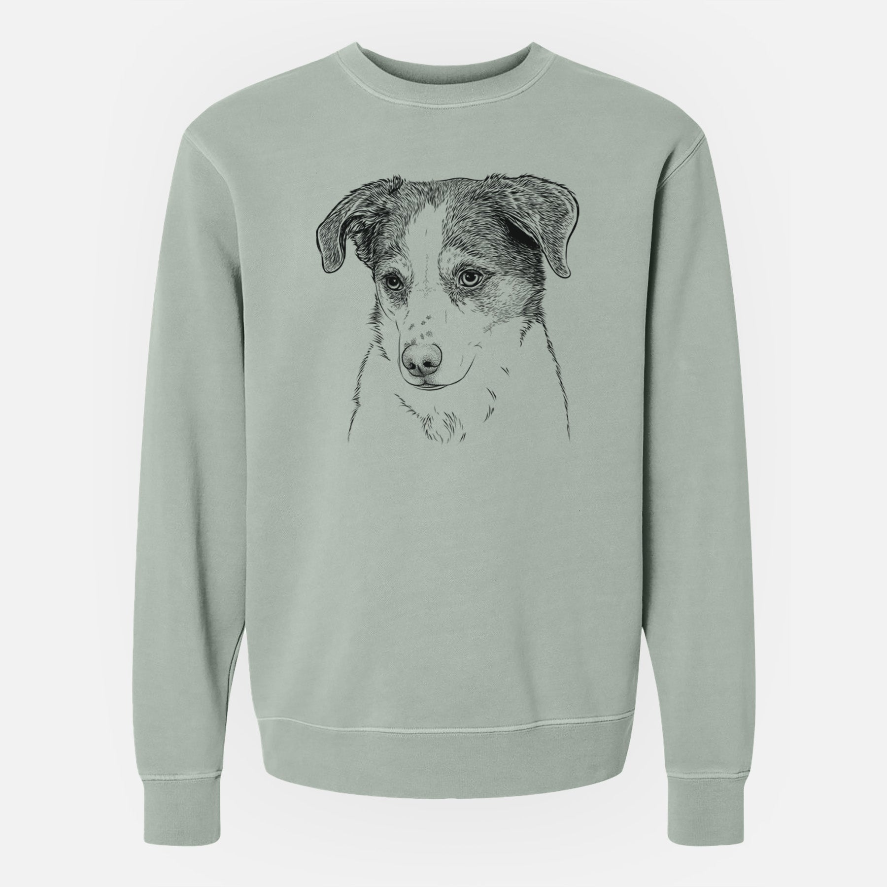 Bare Coco the Beagle Mix - Unisex Pigment Dyed Crew Sweatshirt