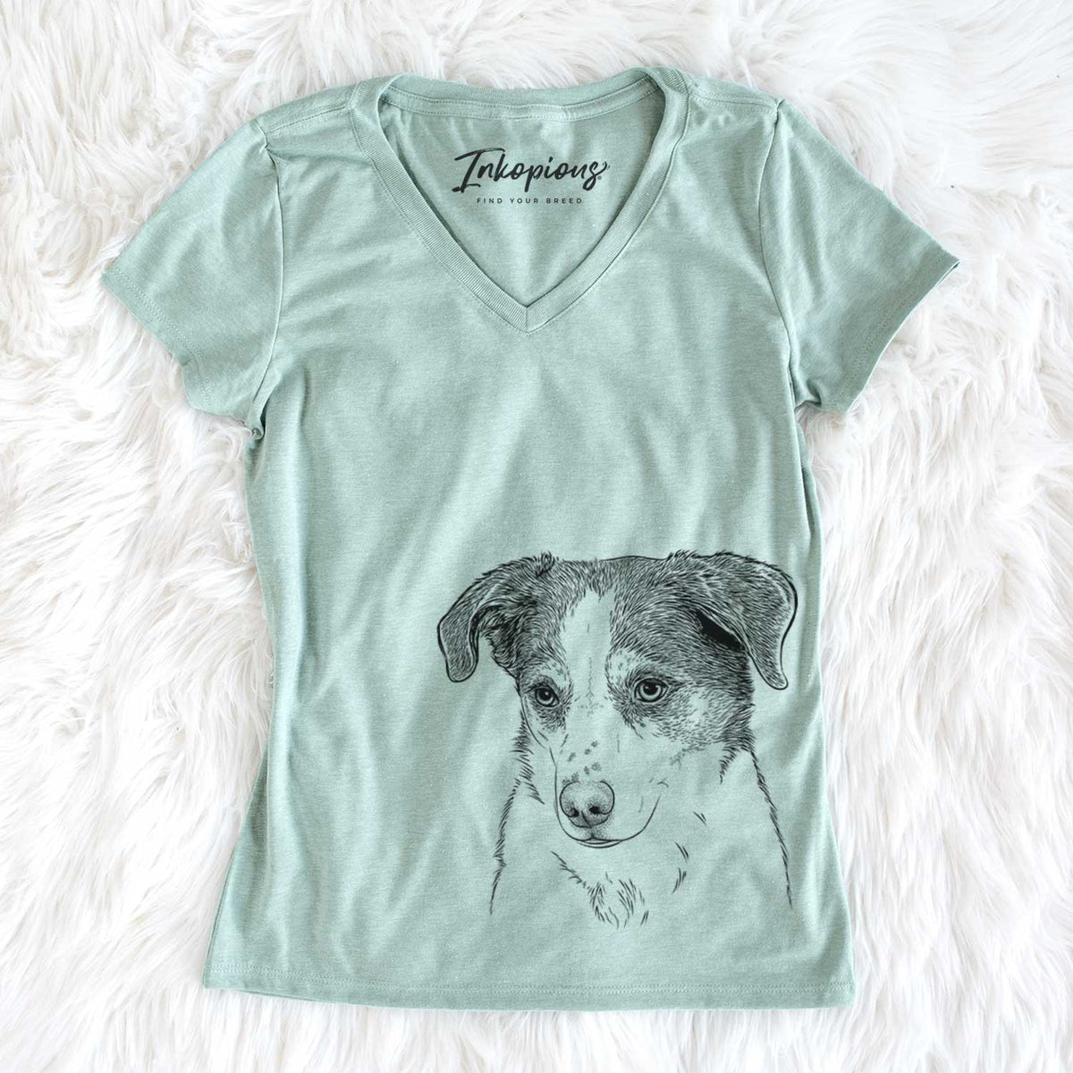 Bare Coco the Beagle Mix - Women's V-neck Shirt